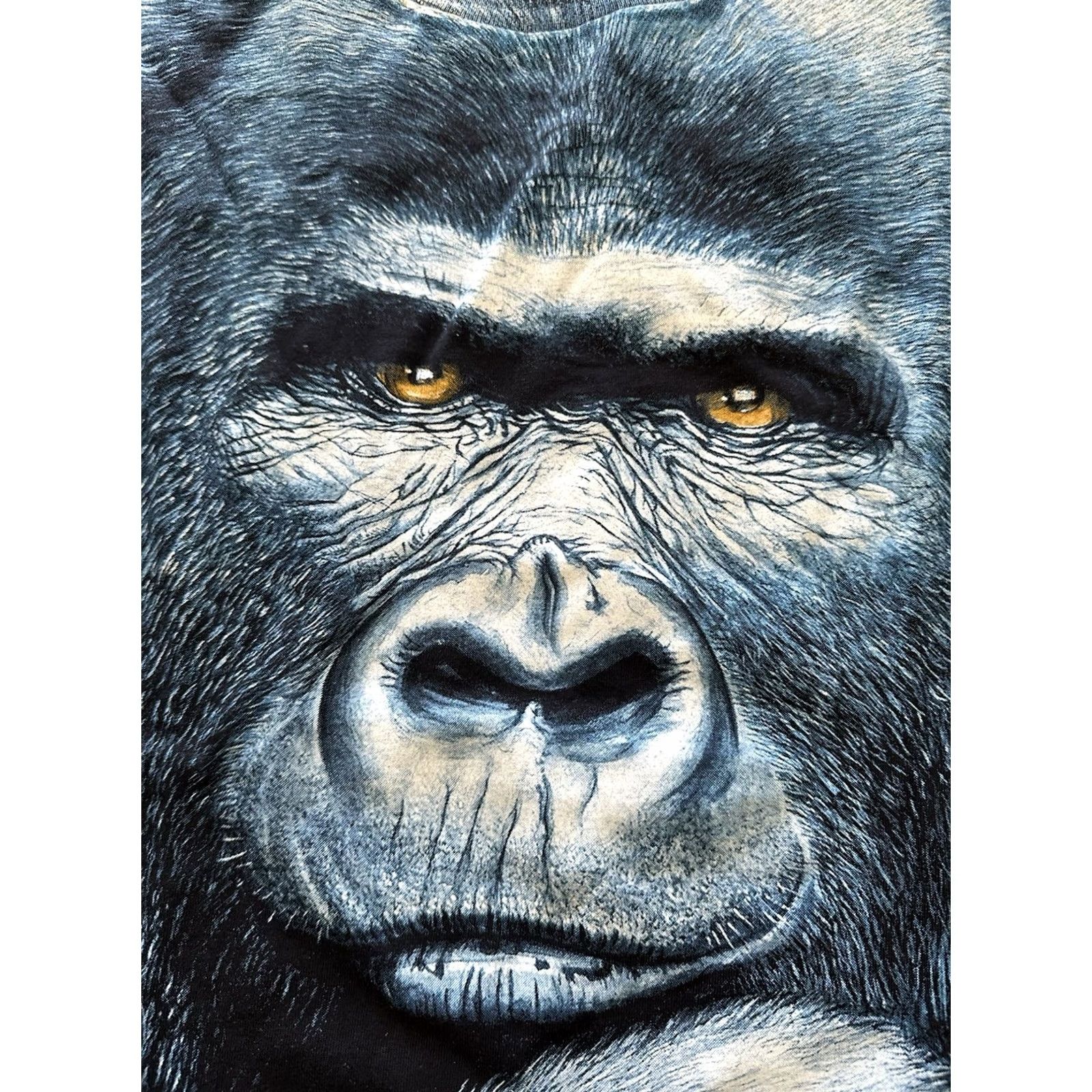 Forever 21 VINTAGE Gorilla Graphic Extinction Is Forever Tee AOP XXL Black 90s Mens Shirt Crew Neck Short Sleeve Murina Size US XXL / EU 58 / 5 - 3 Thumbnail