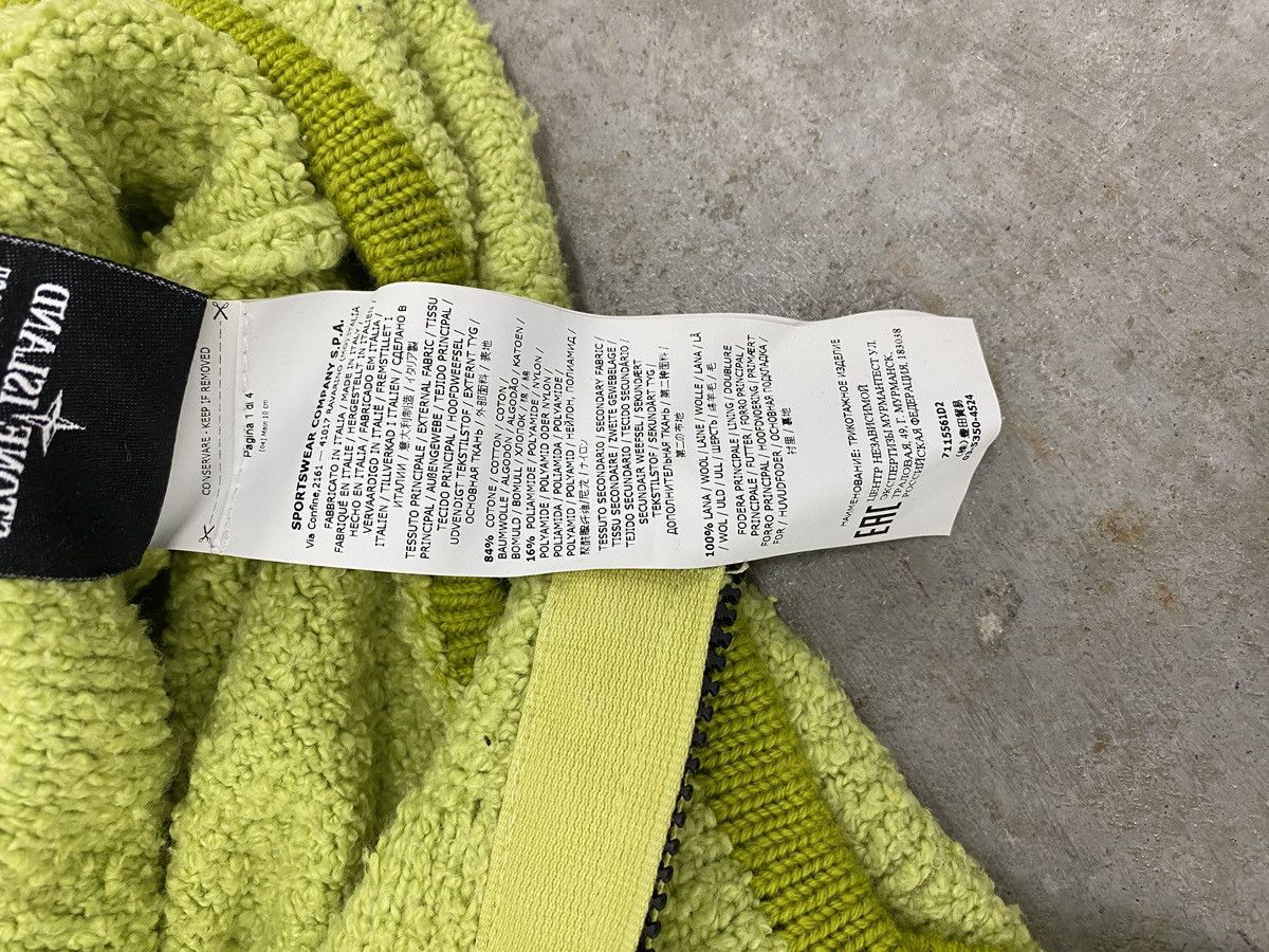 Stone Island SS19 Stone Island Zip Hoodie Jacket Lime Green - Large Size US L / EU 52-54 / 3 - 12 Thumbnail
