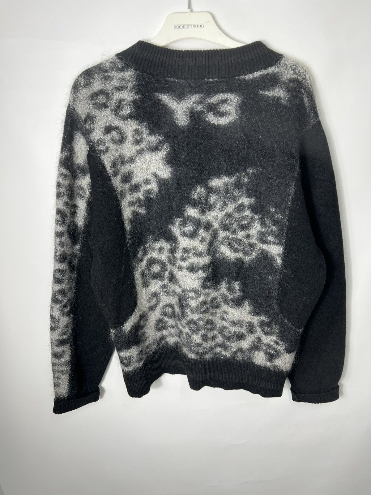 Adidas × Y's Vintage Adidas Yohji Yamamoto Y-3 Mohair Leopard Cardigan Size US L / EU 52-54 / 3 - 10 Thumbnail