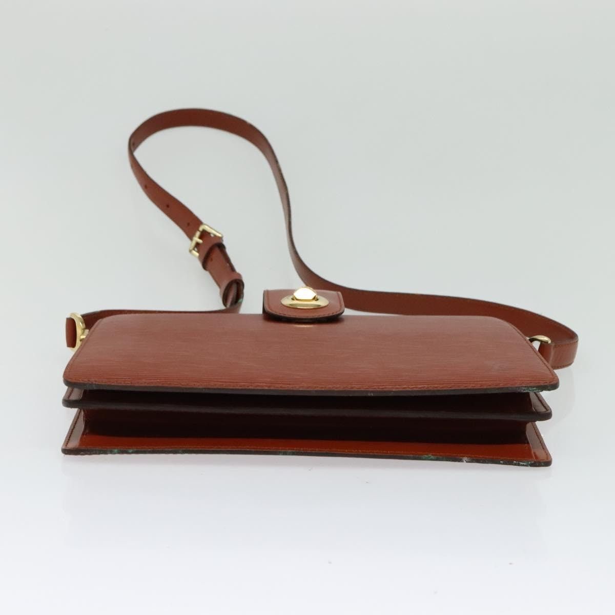 Louis Vuitton LOUIS VUITTON Epi Capuchin Shoulder Bag Brown M52343 Size ONE SIZE - 5 Thumbnail
