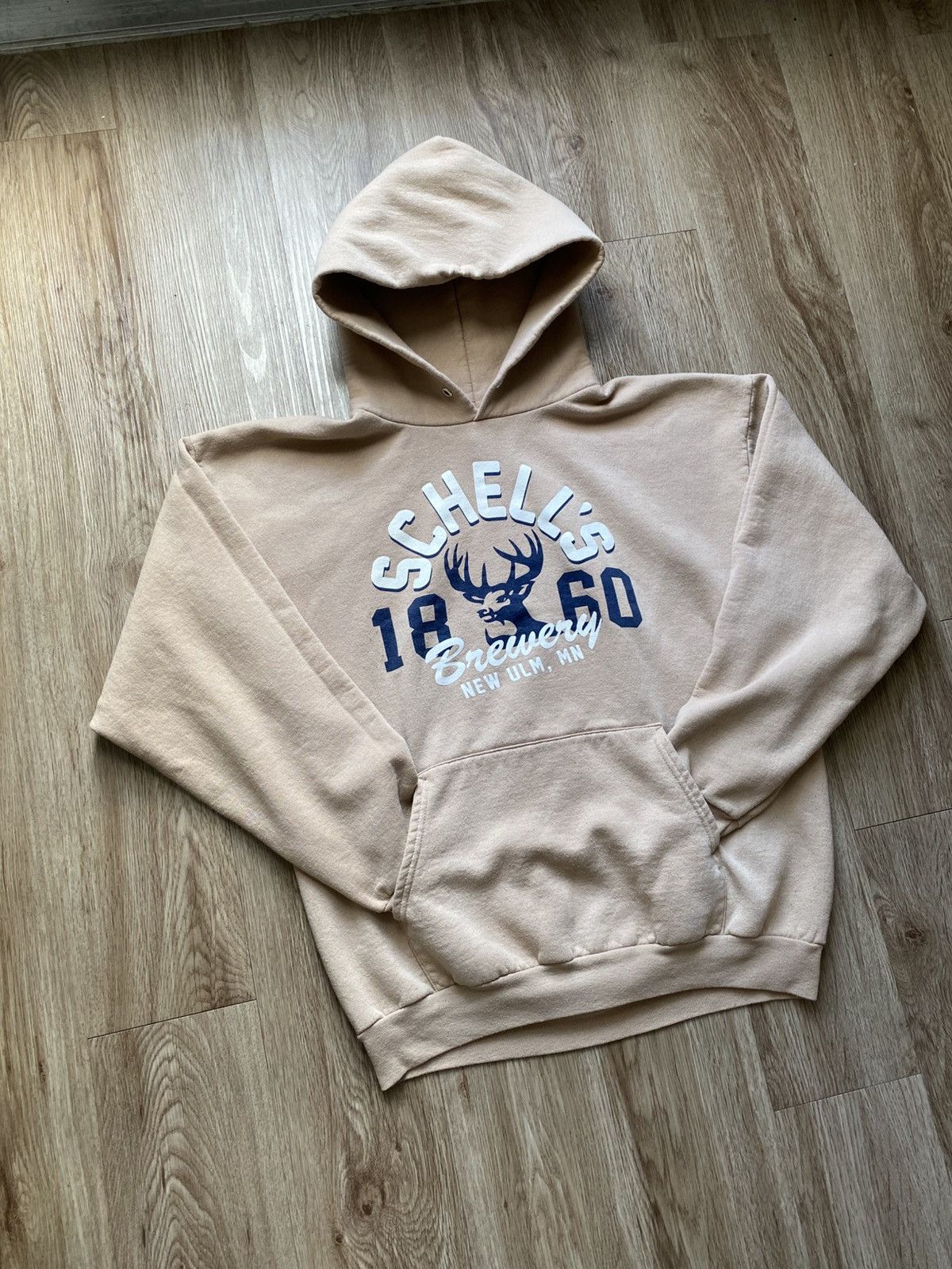 Vintage 00s Brewery Beer Deer Hoodie Size US L / EU 52-54 / 3 - 2 Thumbnail