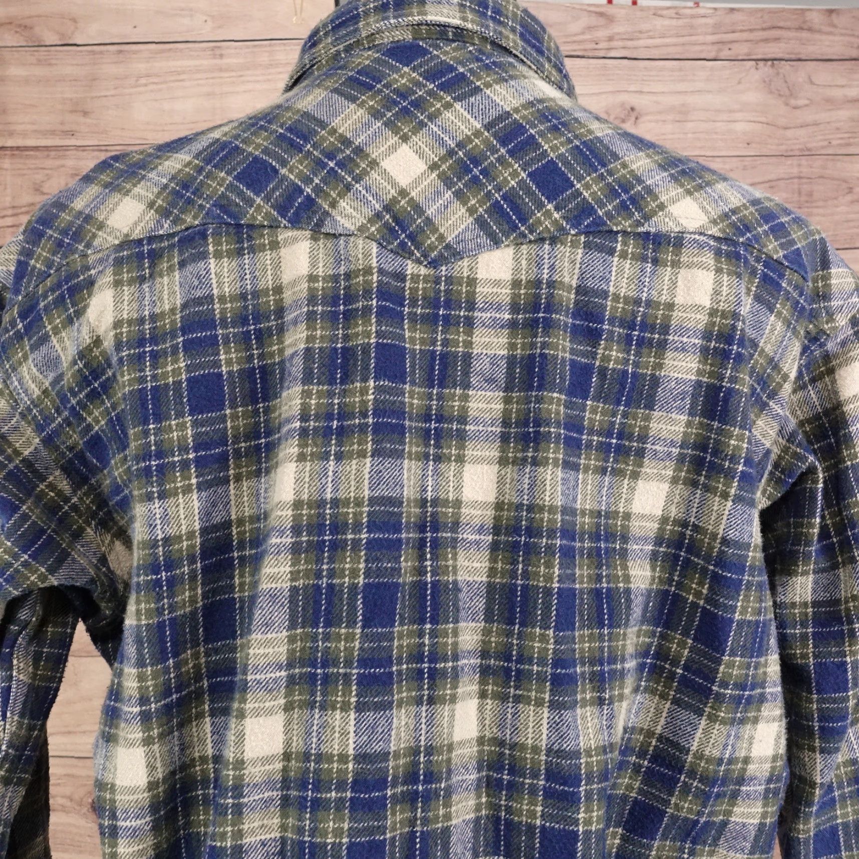 Vintage Vintage Key Men’s Long Sleeve Plaid Flannel Shirt Sz 2XL Fall Winter Casual Classic Button-up Heavy Cotton Size US XXL / EU 58 / 5 - 5 Thumbnail