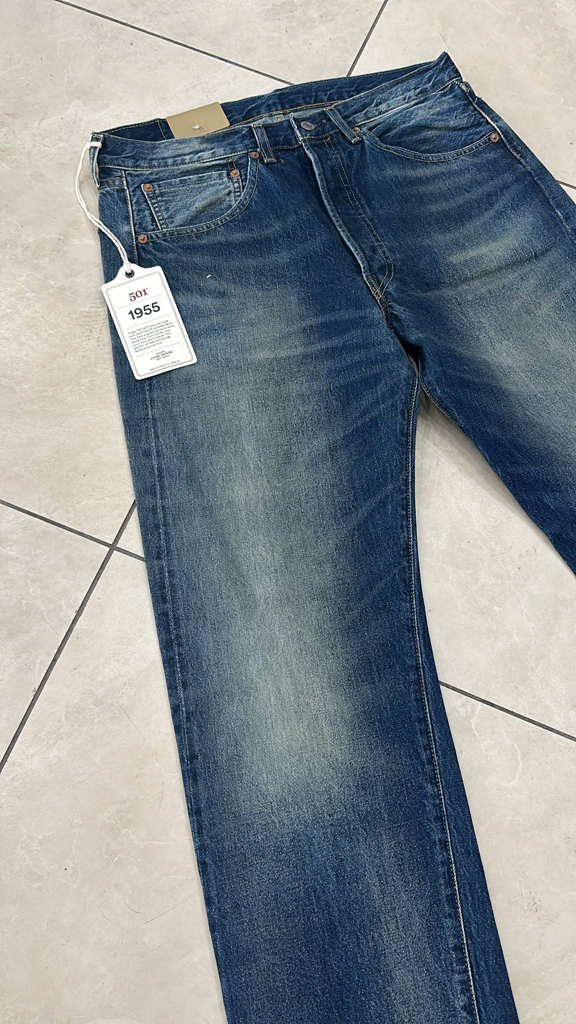 Levi's Vintage Clothing LVC Levi's Vintage Clothing 1955 501XX BigE Selvedge Jeans Size US 28 / EU 44 - 3 Thumbnail