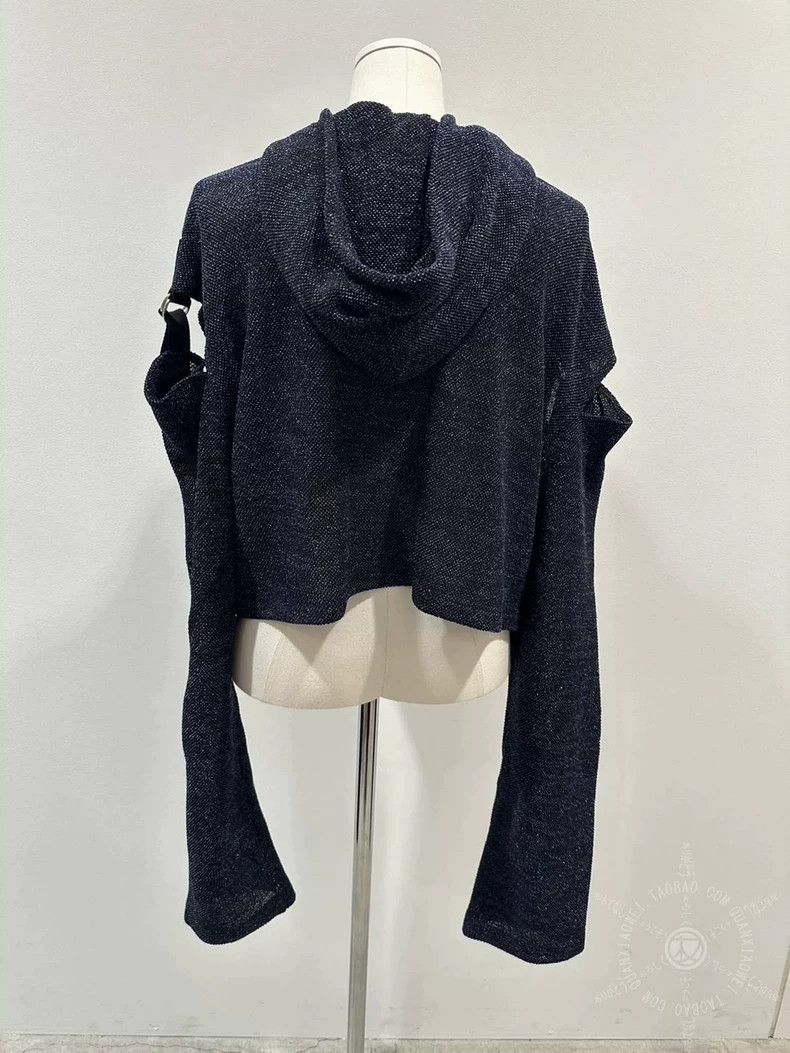 Comme des Garcons Comme Des Garcons Spring/Summer Hooded Sweater with Buckle Size S / US 4 / IT 40 - 2 Thumbnail