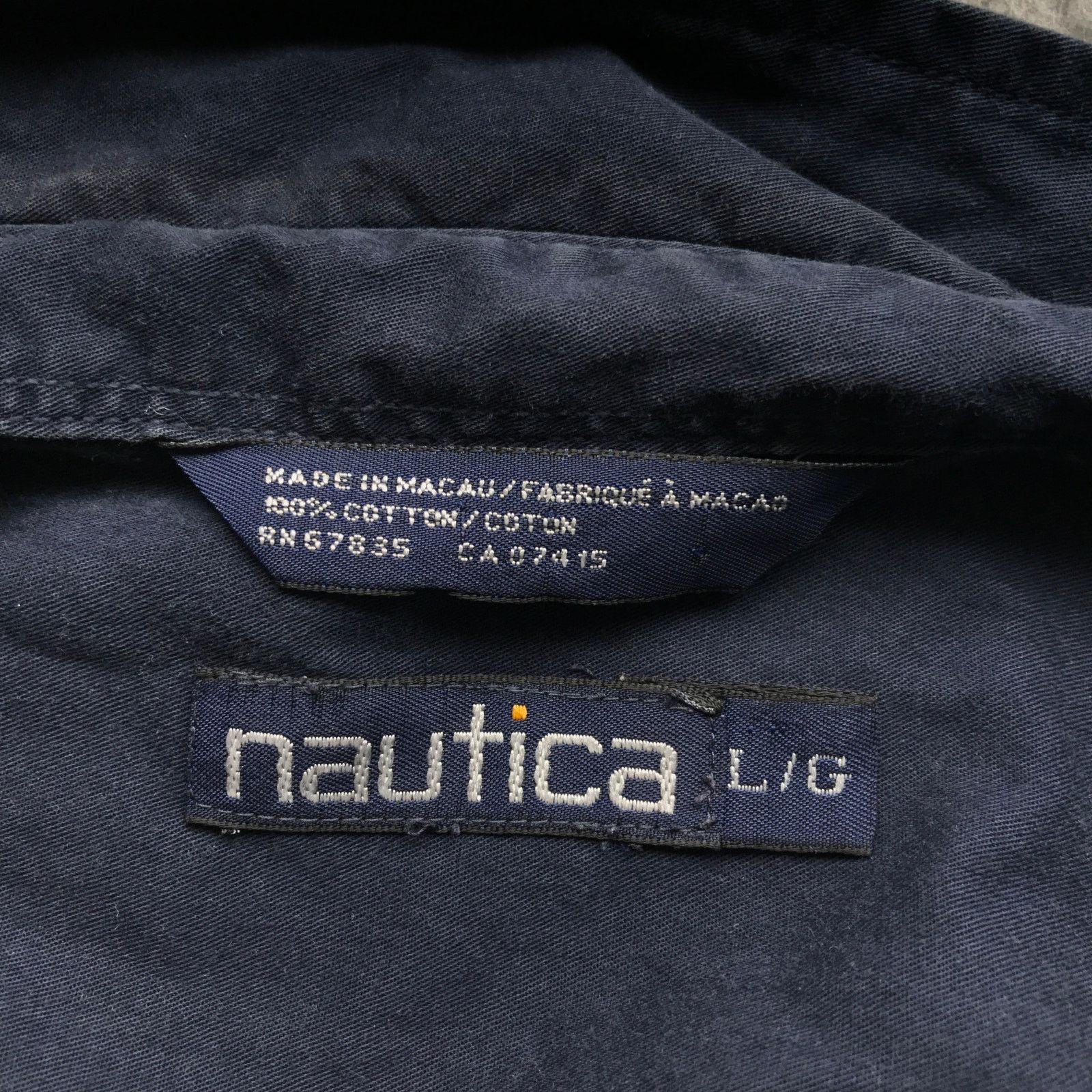 Nautica Vintage Nautica Wind Surfing Button Up Shirt Men Large Navy Size US L / EU 52-54 / 3 - 4 Thumbnail