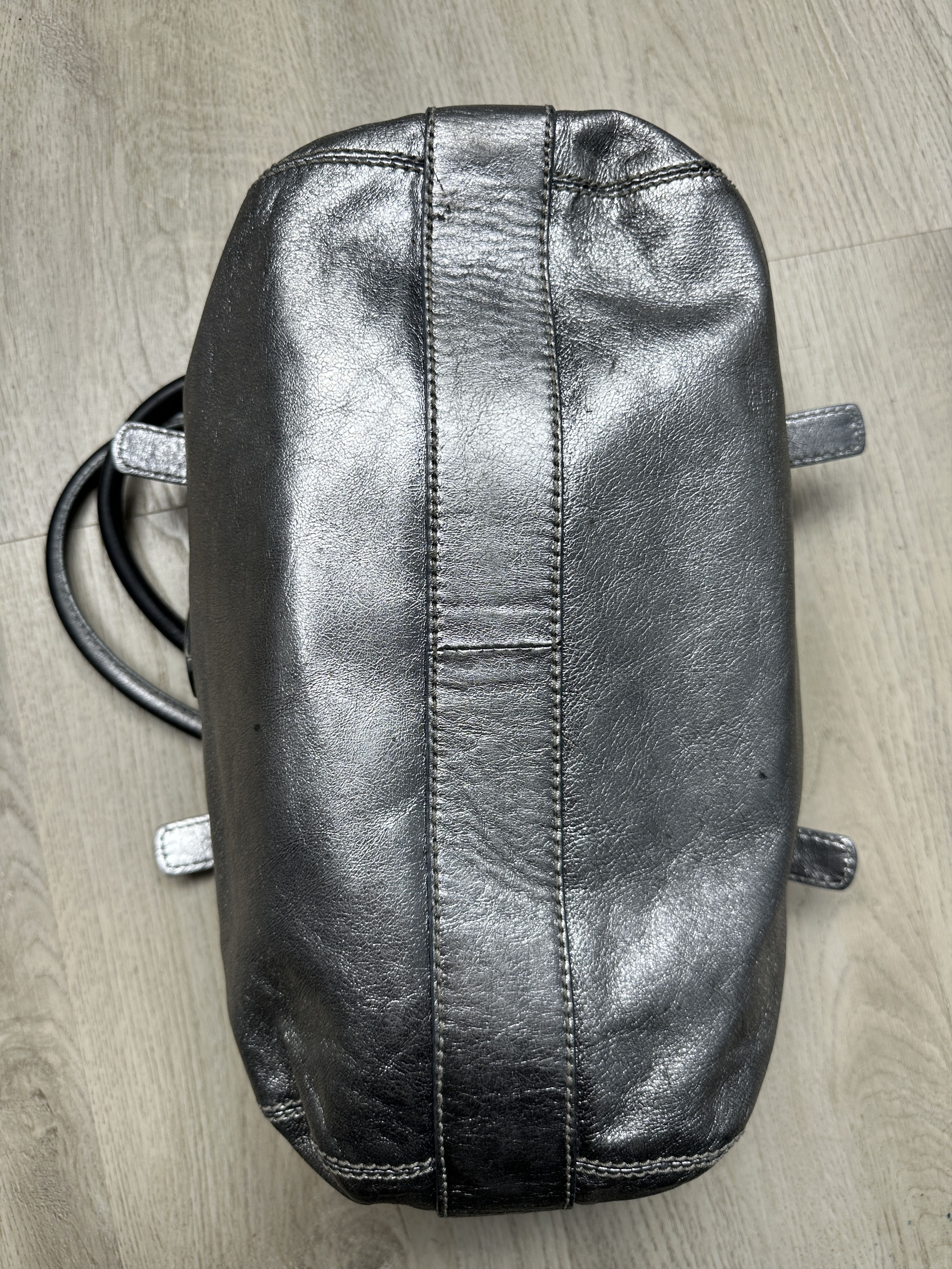 Other Francesco Biasia Handbag Shoulder Bag Leather Silver Size ONE SIZE - 4 Thumbnail