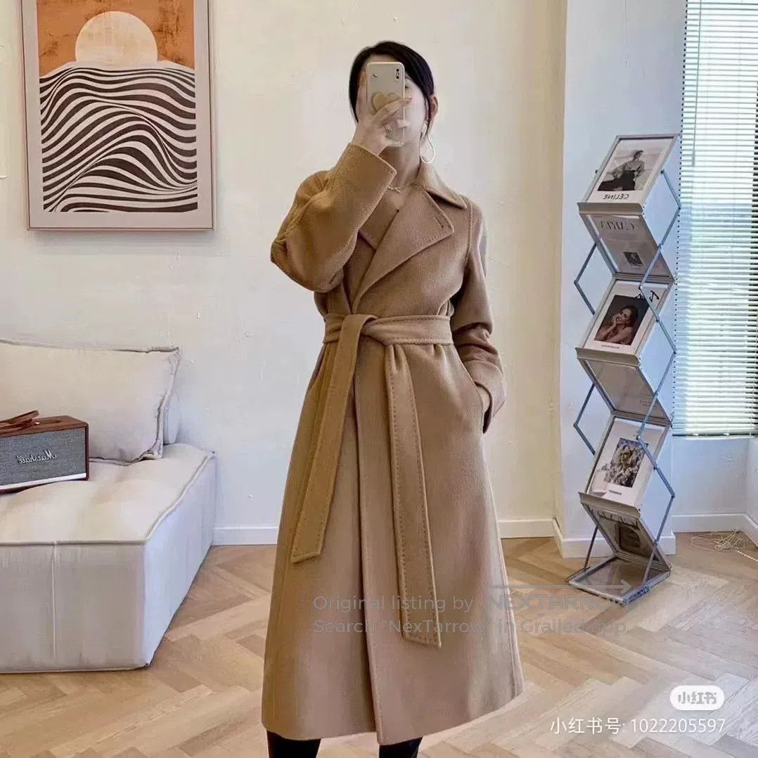 Other MaxMara Manuela Classic Waterwave Camel Coat. Size US L / EU 52-54 / 3 - 7 Thumbnail