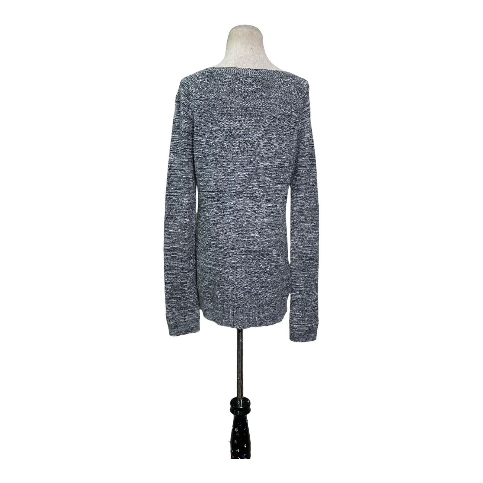 Loft LOFT gray long sleeves cotton sweater size M Size M / US 6-8 / IT 42-44 - 9 Thumbnail