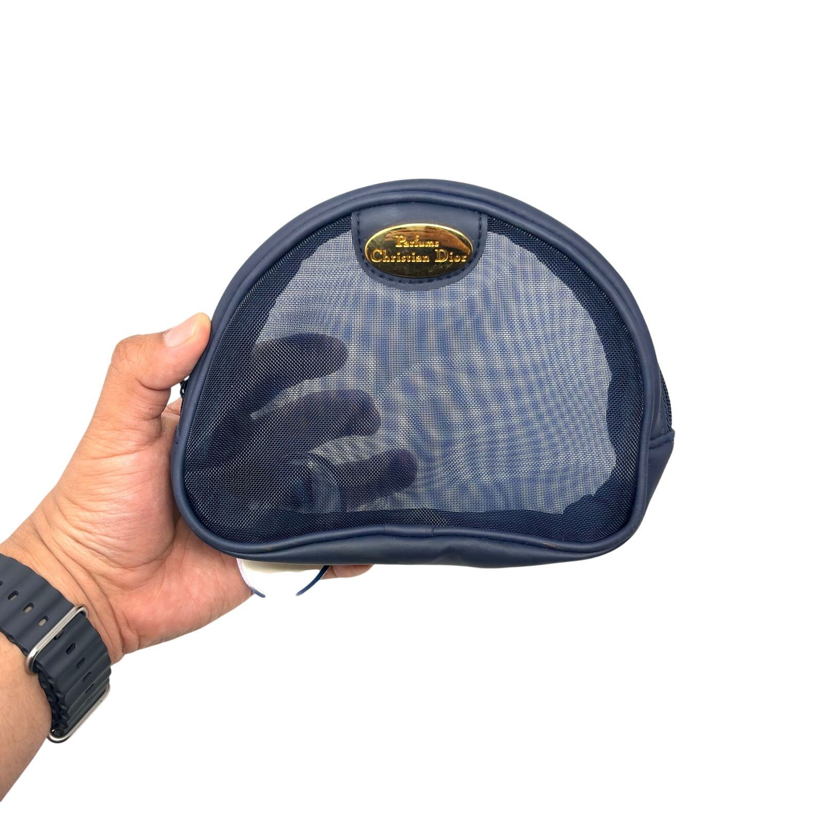 Dior Christian Dior Mesh Zipper Pouch Size ONE SIZE - 3 Thumbnail