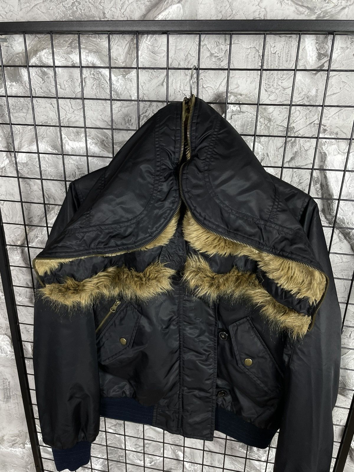 Junya Watanabe Y2K Fur Bomber If Six Was Nine Archive LGB GOA Japanese Vibe Size US S / EU 44-46 / 1 - 6 Thumbnail