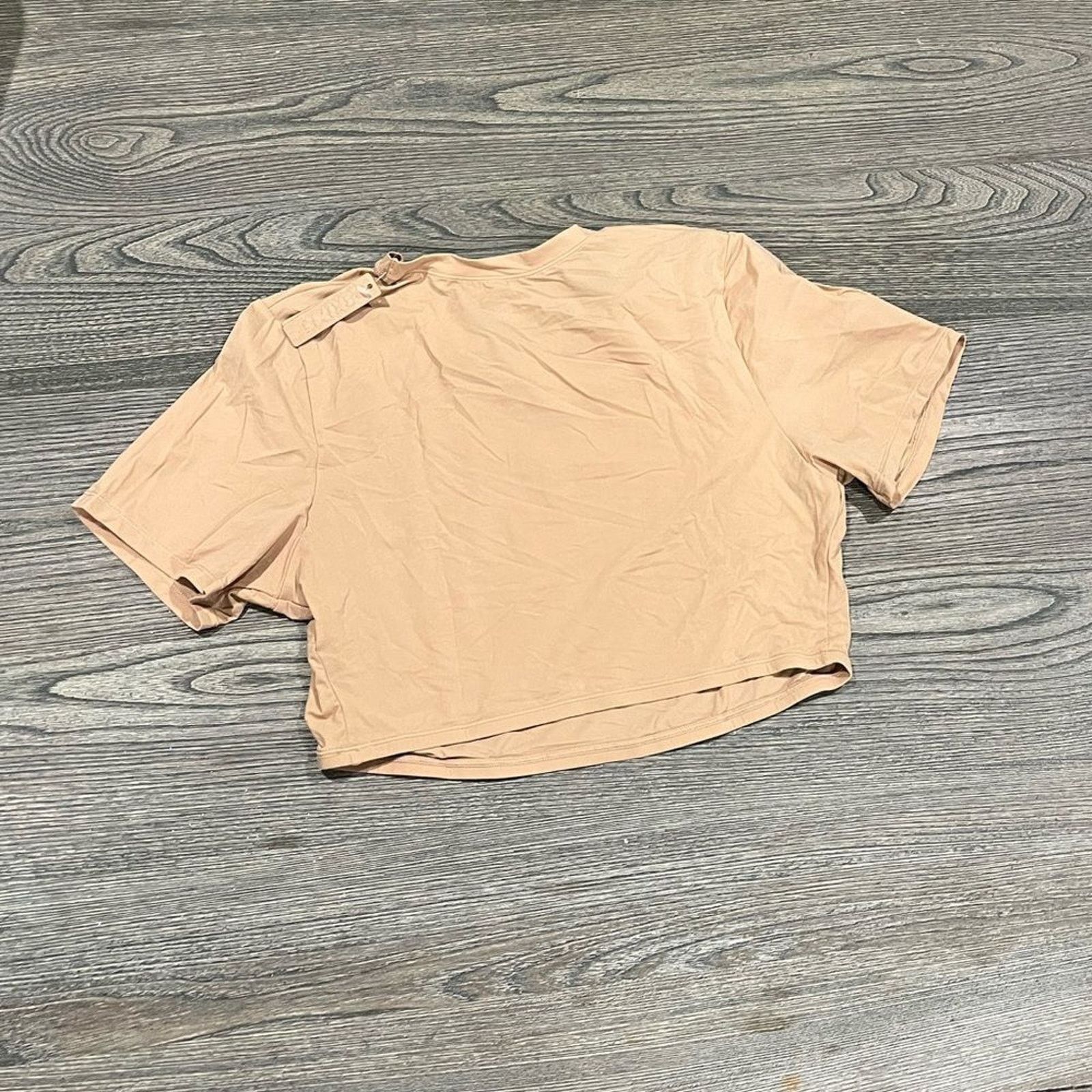 SKIMS NWT Skims Fits Everybody Super Cropped T-Shirt Ochre 2X Size XXL / US 16-18 / IT 52-54 - 4 Thumbnail