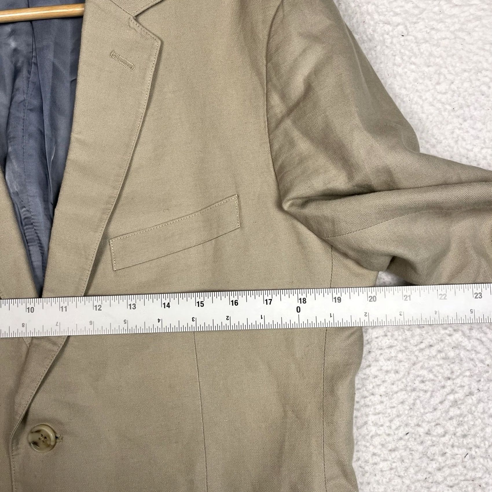 Bonobos Bonobos Blazer Jacket Mens 40S Cream Linen Cotton Baird McNutt Classic Size 40R - 5 Thumbnail
