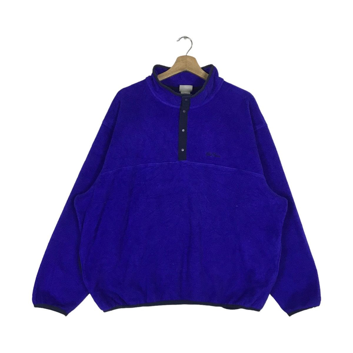 Vintage L.L. BEAN Snap Button Fleece Sweatshirt