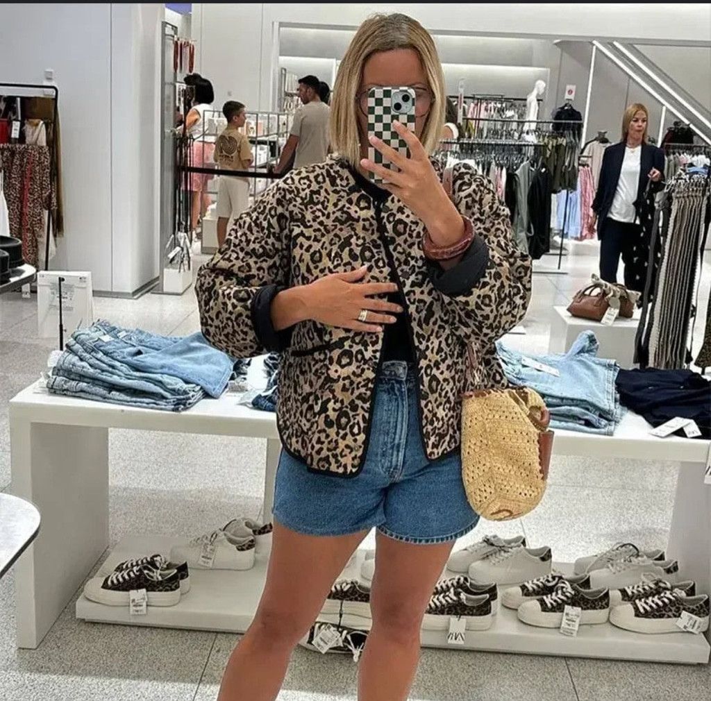 Zara Zara Animal Print Puffer Jacket Size S Size S / US 4 / IT 40 - 5 Thumbnail