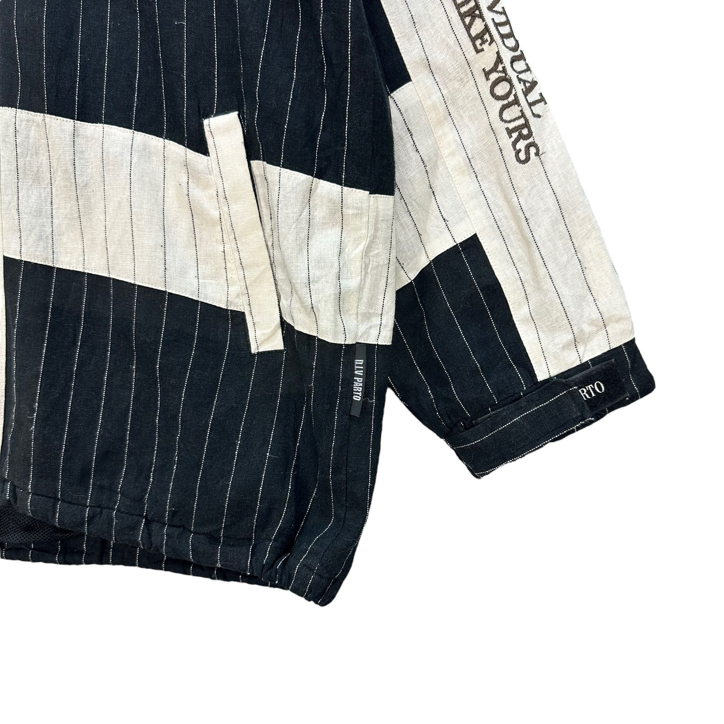 Japanese Brand PARTO SPORT STRIPED BIG LOGO JACKET #7815-179 Size US L / EU 52-54 / 3 - 8 Thumbnail