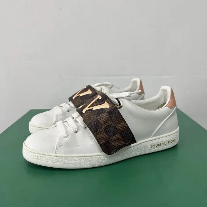 Louis Vuitton Louis Vuitton Frontrow White Leather Sneakers 0079 Size US 6 / IT 36 - 1 Thumbnail