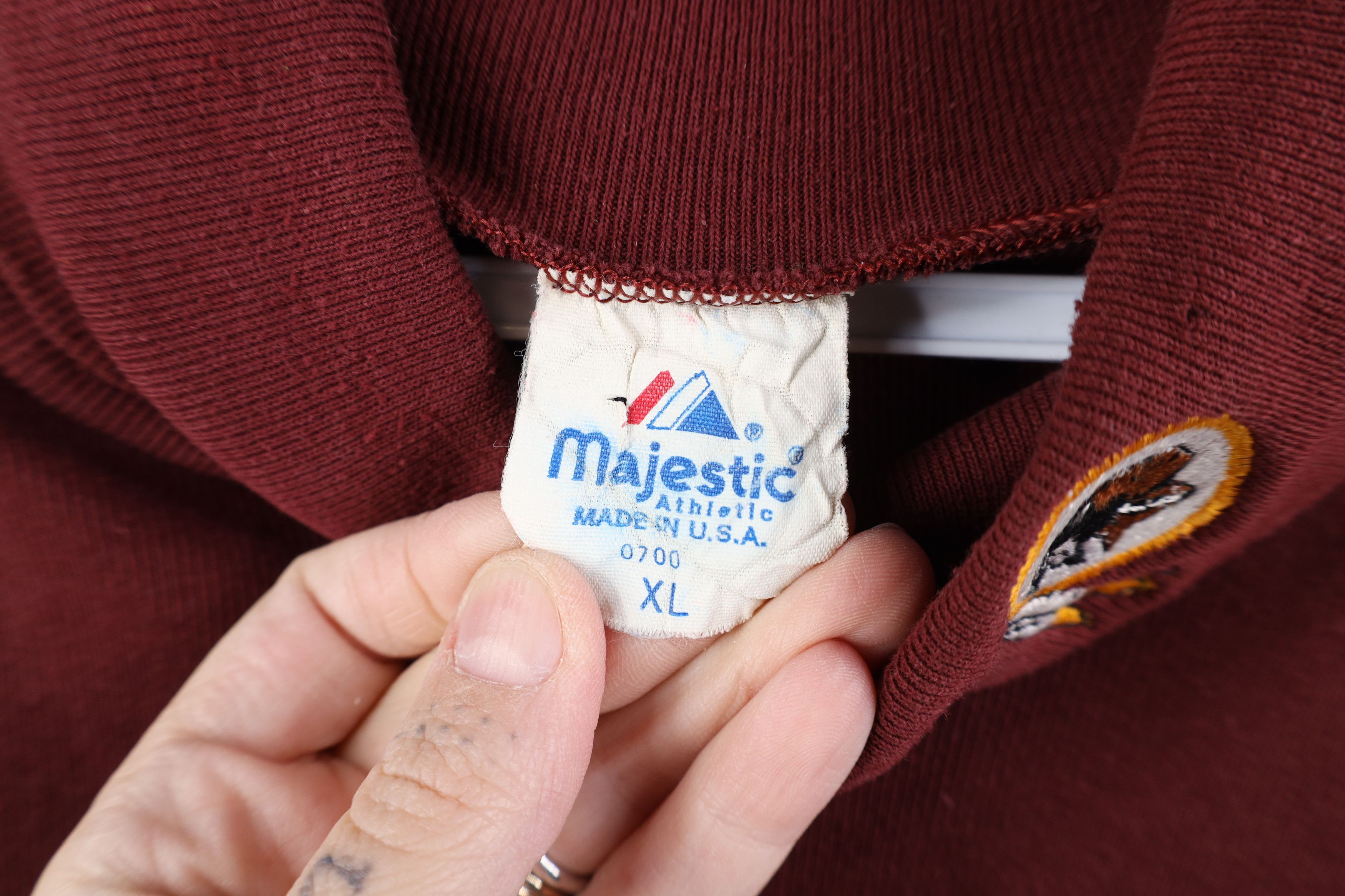 Majestic Vintage 90s Majestic Football Turtleneck T-Shirt USA Size US XL / EU 56 / 4 - 7 Thumbnail