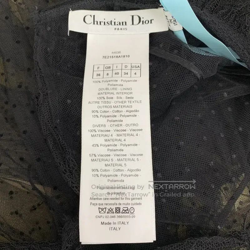 Dior Dior Black Silk Women's Shirt . Size XS / US 0-2 / IT 36-38 - 5 Thumbnail