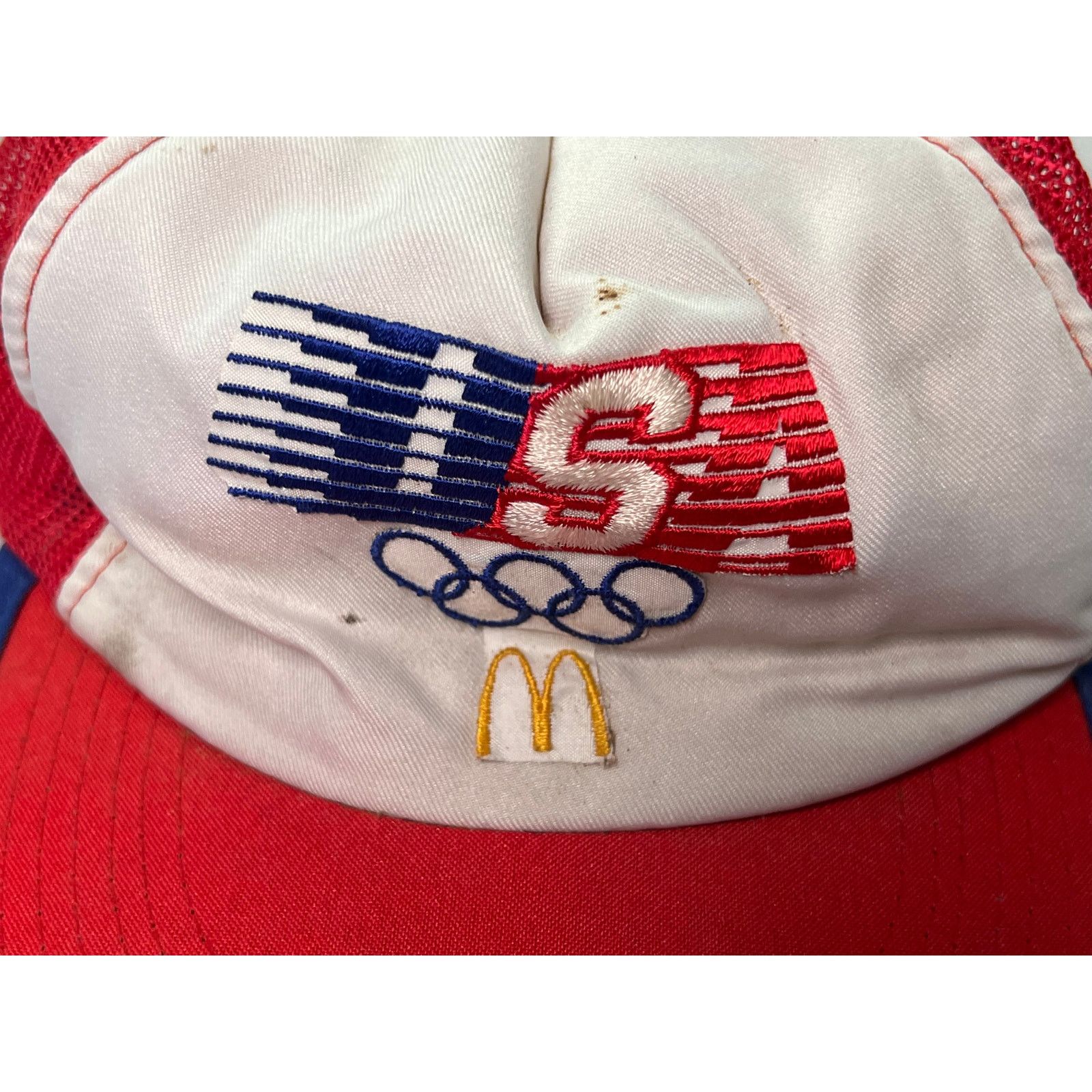 USA Olympics × Vintage Vintage 1984 USA Olympics McDonalds Snapback Trucker Hat Size ONE SIZE - 5 Thumbnail