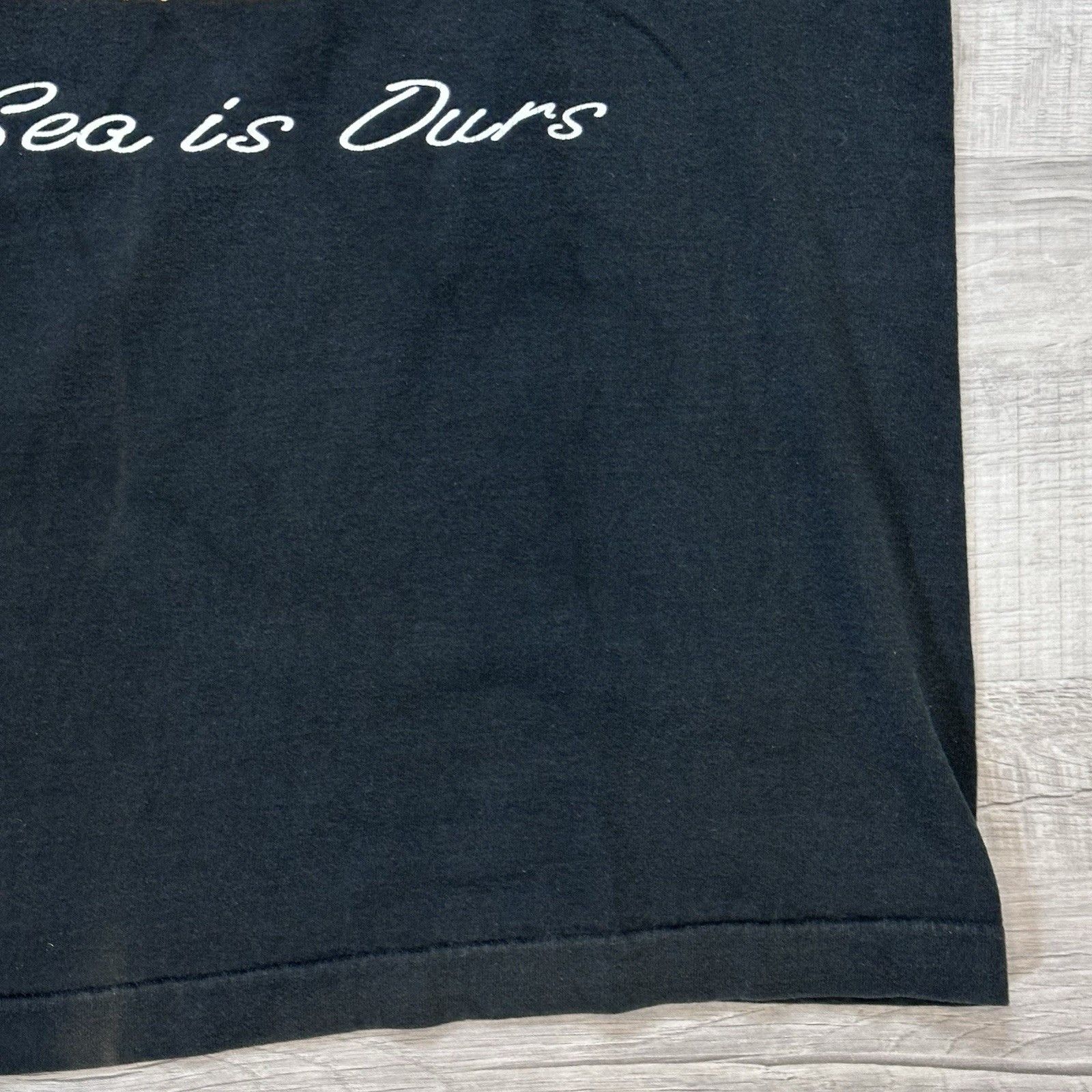 Vintage Vintage 90s United States Navy The Sea Is Ours T-Shirt XL Size US XL / EU 56 / 4 - 3 Thumbnail