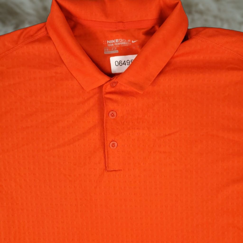 Nike Nike Polo Shirt Mens Size 2XL Orange Swoosh Golf Casual Short Sleeve Size US XXL / EU 58 / 5 - 1 Thumbnail