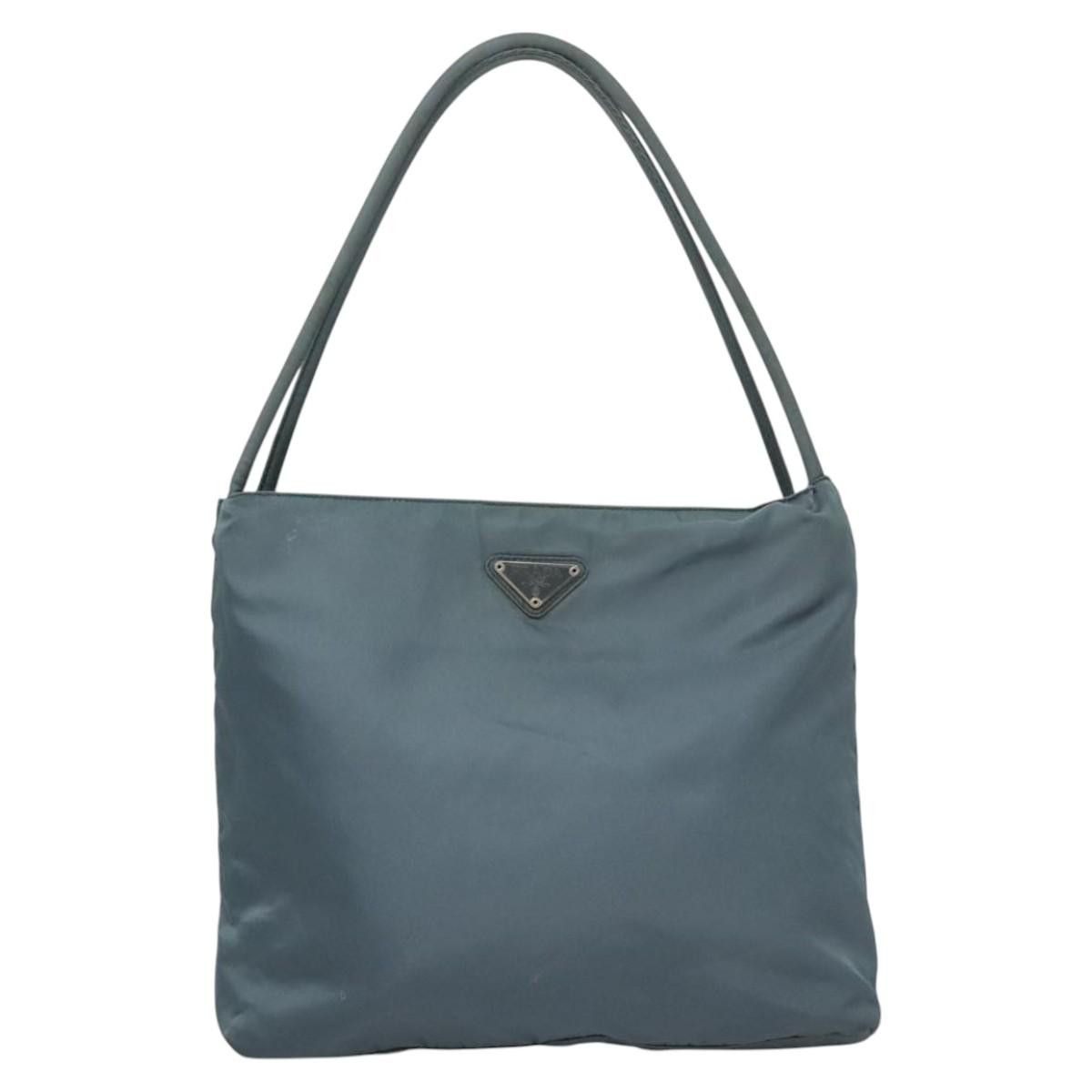 Prada Tessuto Blue Synthetic Tote Bag (Pre-Owned) Size ONE SIZE - 1 Thumbnail
