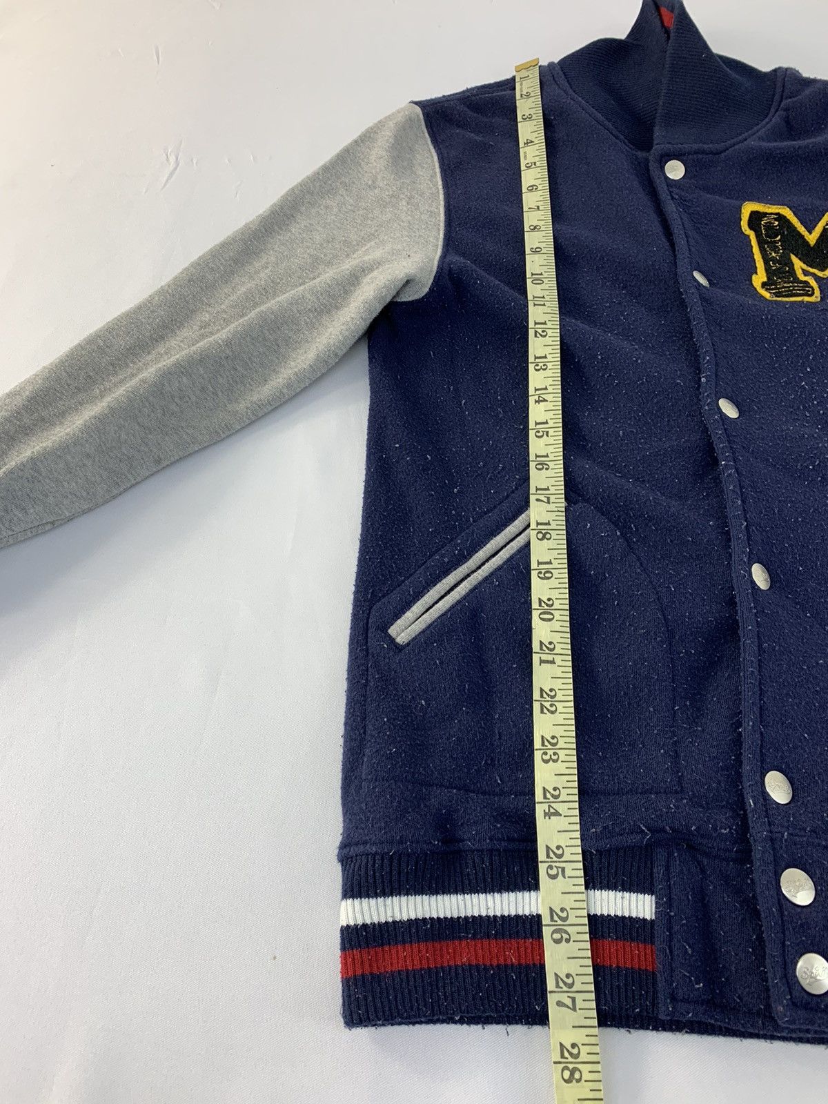 Japanese Brand Hype Avail Jean Avant Garde Simple Varsity Jacket Size M / US 6-8 / IT 42-44 - 10 Thumbnail