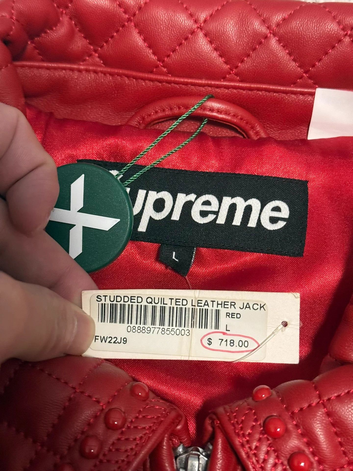 Supreme Supreme studded quilted leather jacket Size US L / EU 52-54 / 3 - 3 Thumbnail