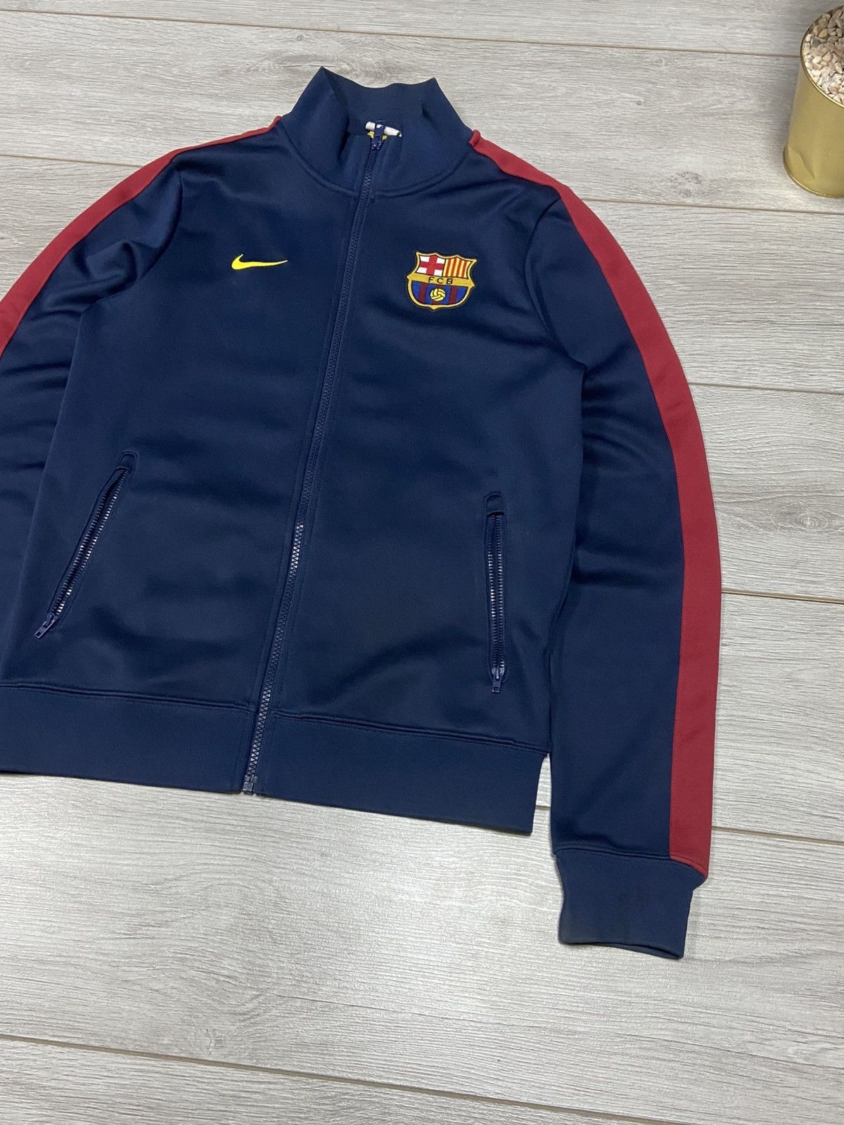 Nike Nike zip Barcelona velour zip track jacket Size US S / EU 44-46 / 1 - 12 Thumbnail
