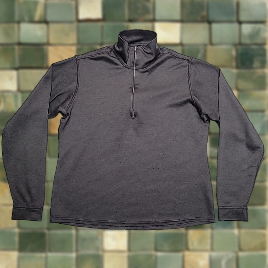 Patagonia VINTAGE Patagonia Capilene Sweater Women XS Black 1/4 Zip Outdoors Made in USA Gorp Size XS / US 0-2 / IT 36-38 - 1 Thumbnail