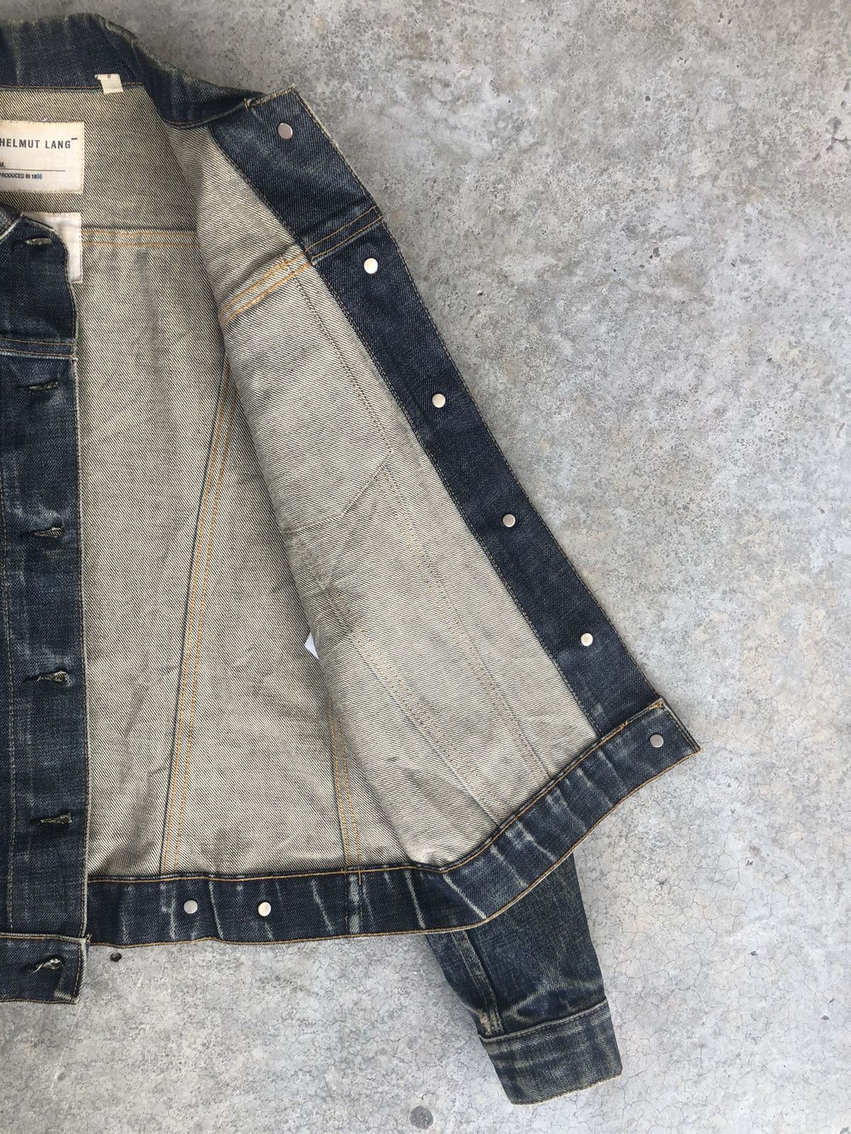 Helmut Lang Helmut Lang Denim Jacket Classic Raw Denim Size US XS / EU 42 / 0 - 15 Thumbnail