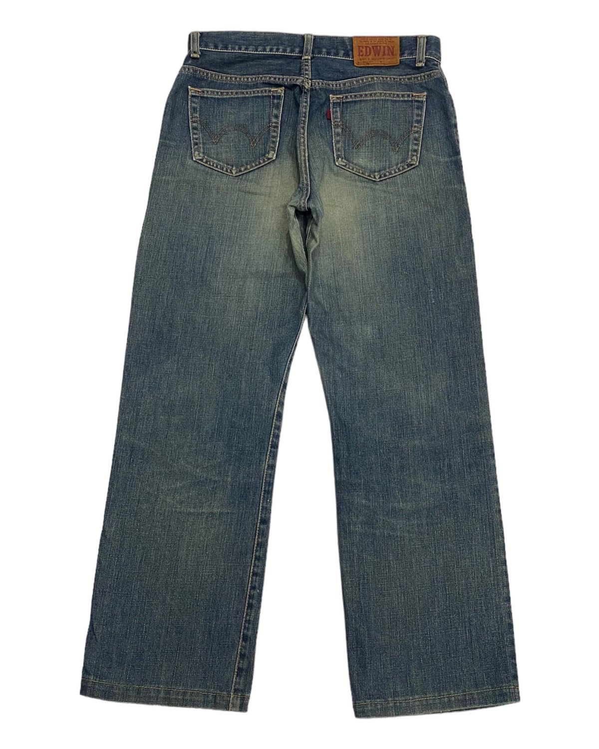 If Six Was Nine RUSTY EDWIN BAGGY DISTRESSED DENIM JEANS Size US 30 / EU 46 - 2 Thumbnail
