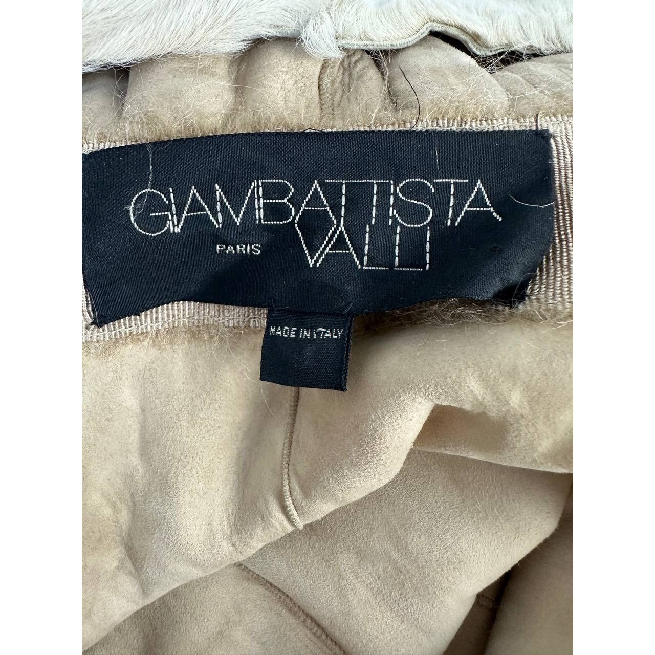 Giambattista Valli Giambattista Valli Karakul Fur Ruffle Trim Coat Sz.38 Size XS / US 0-2 / IT 36-38 - 5 Thumbnail