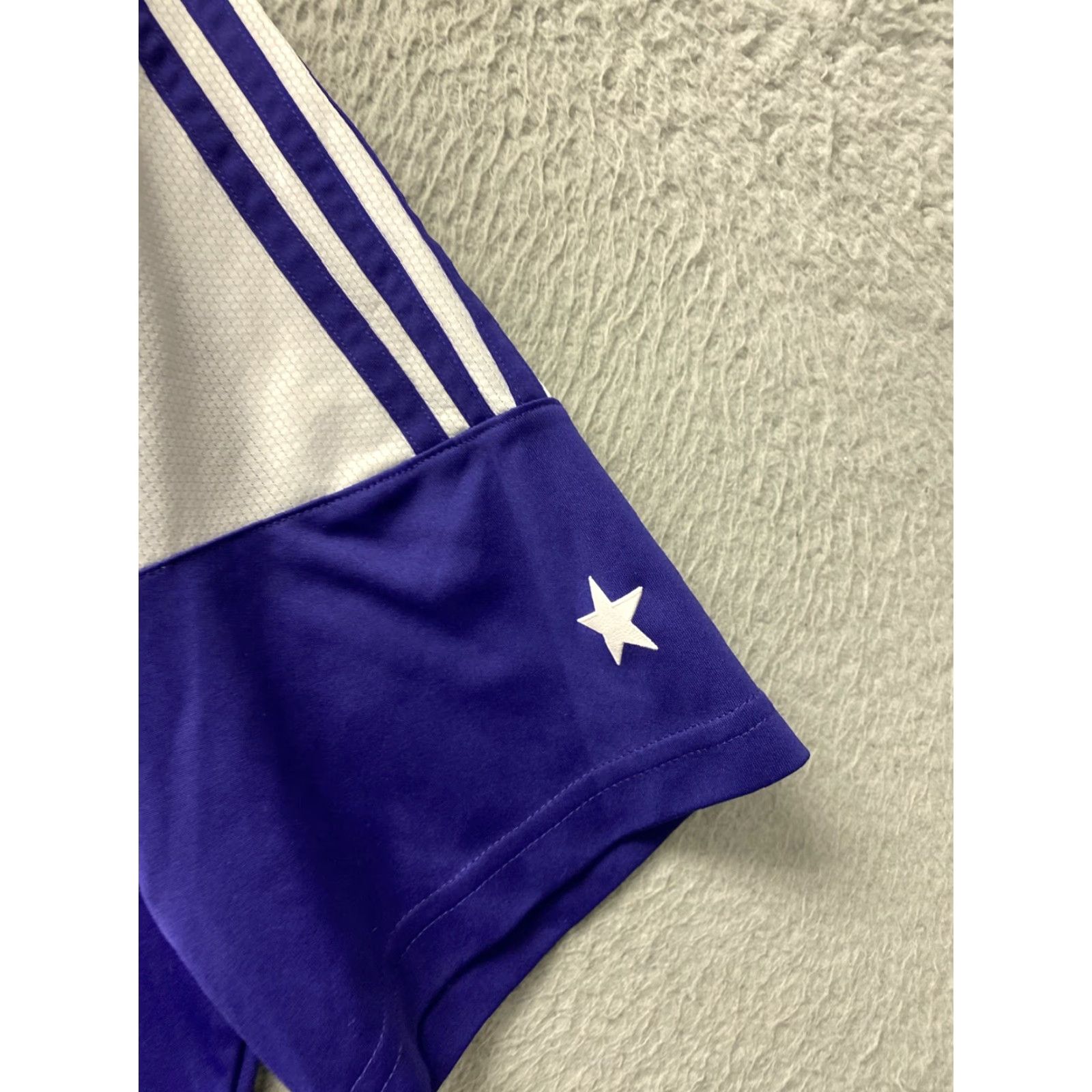 Adidas Adidas Men’s Soccer Jersey T-Shirt Size L Purple Colorblock V-Neck Casual Sports Size US L / EU 52-54 / 3 - 5 Thumbnail