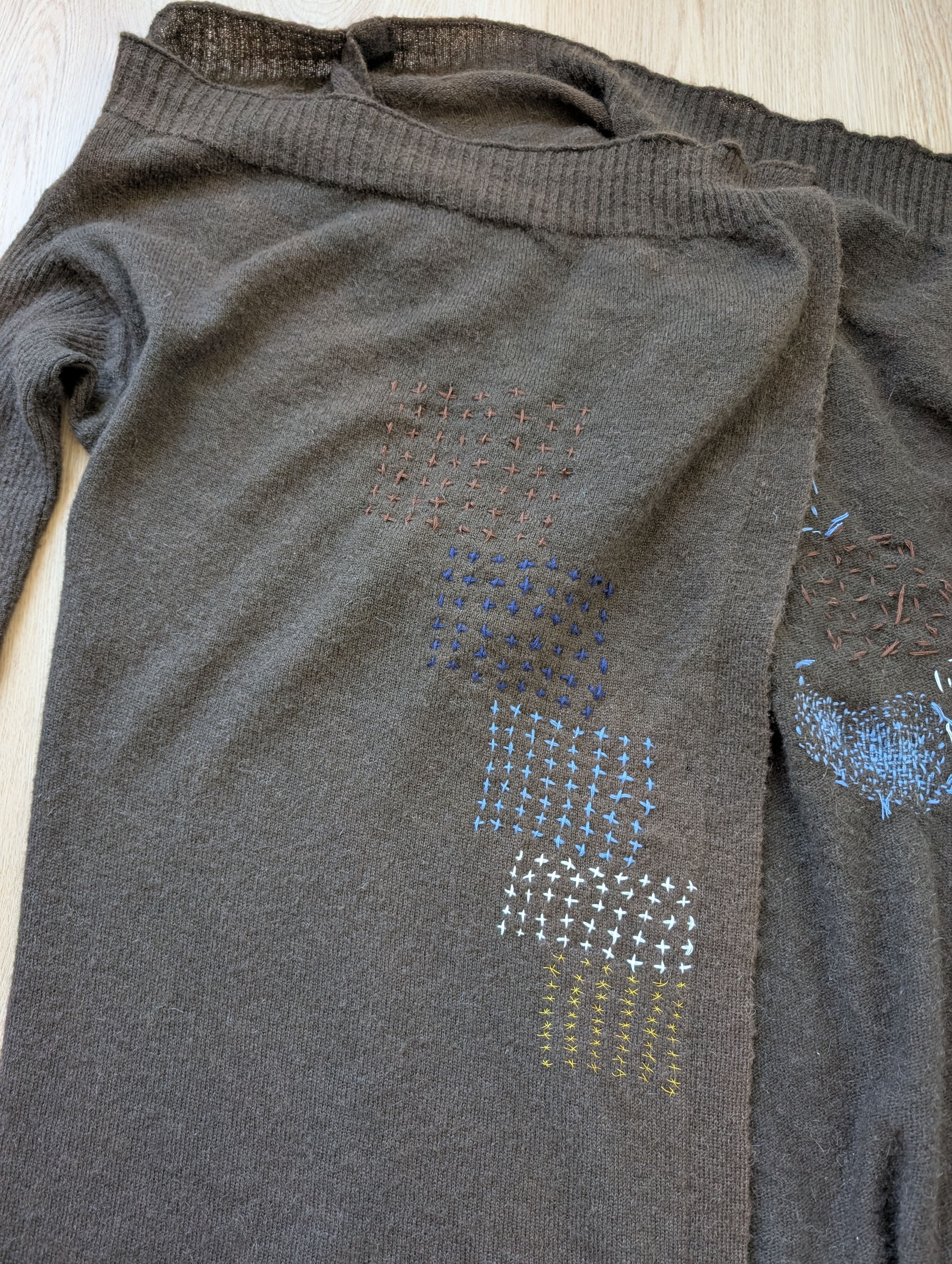 Rick Owens Rick Owens Cardigan Custom Handmade Sashiko Style FW 09 Size S / US 4 / IT 40 - 9 Thumbnail