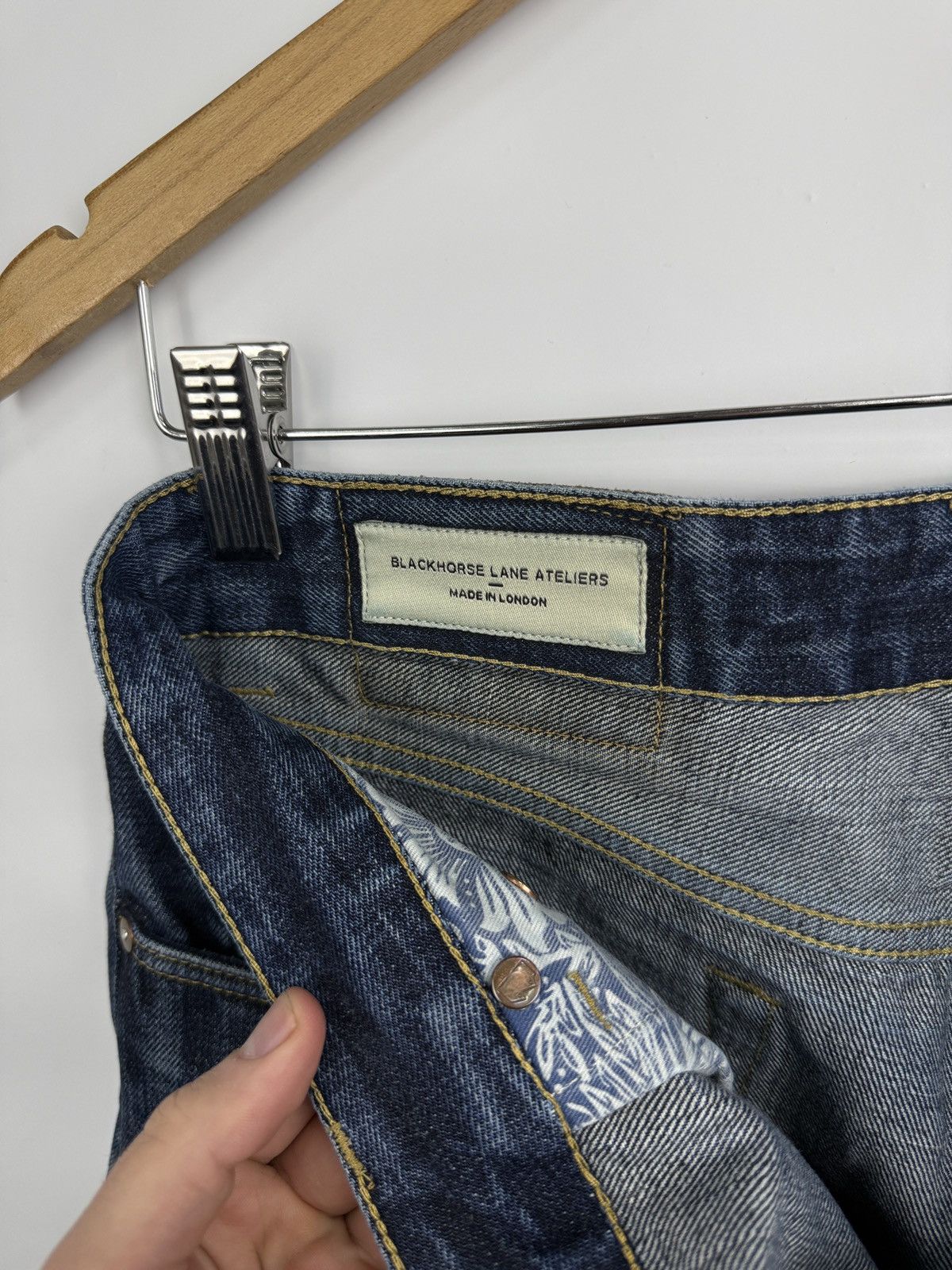 Blackhorse Lane Ateliers 🇬🇧 Blackhorse Lane Ateliers Selvedge Denim Jeans Made London Size US 30 / EU 46 - 6 Thumbnail