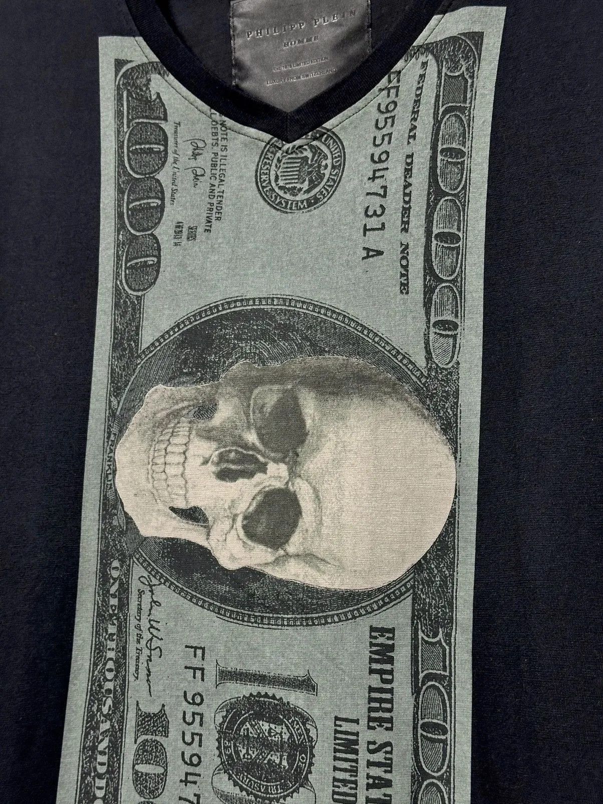 Vintage Phillipp Plein Long Sleeve Vintage Capitalist Money Skull Size US M / EU 48-50 / 2 - 6 Thumbnail