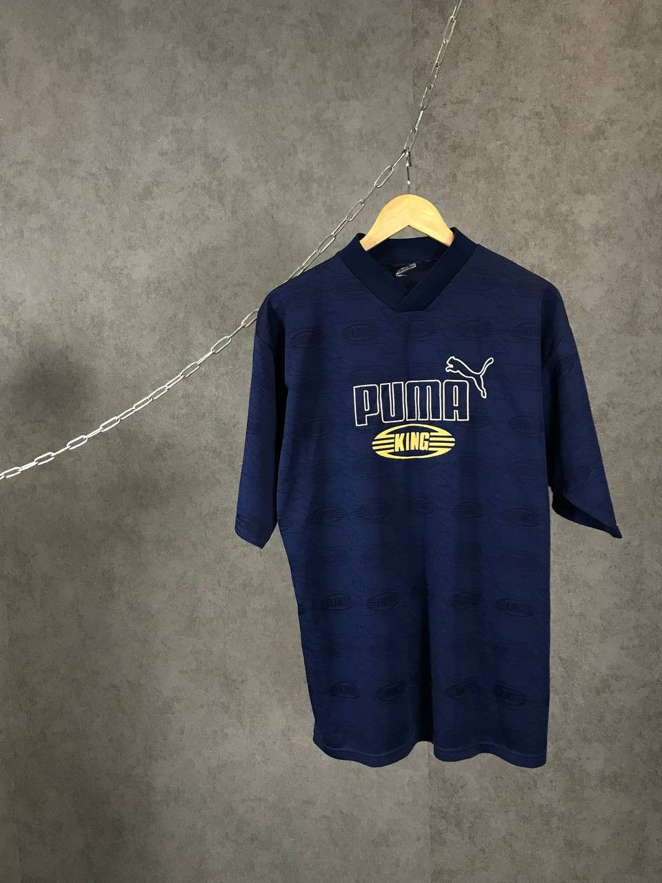 Puma Puma King vintage rare monogram tee Size US L / EU 52-54 / 3 - 1 Thumbnail
