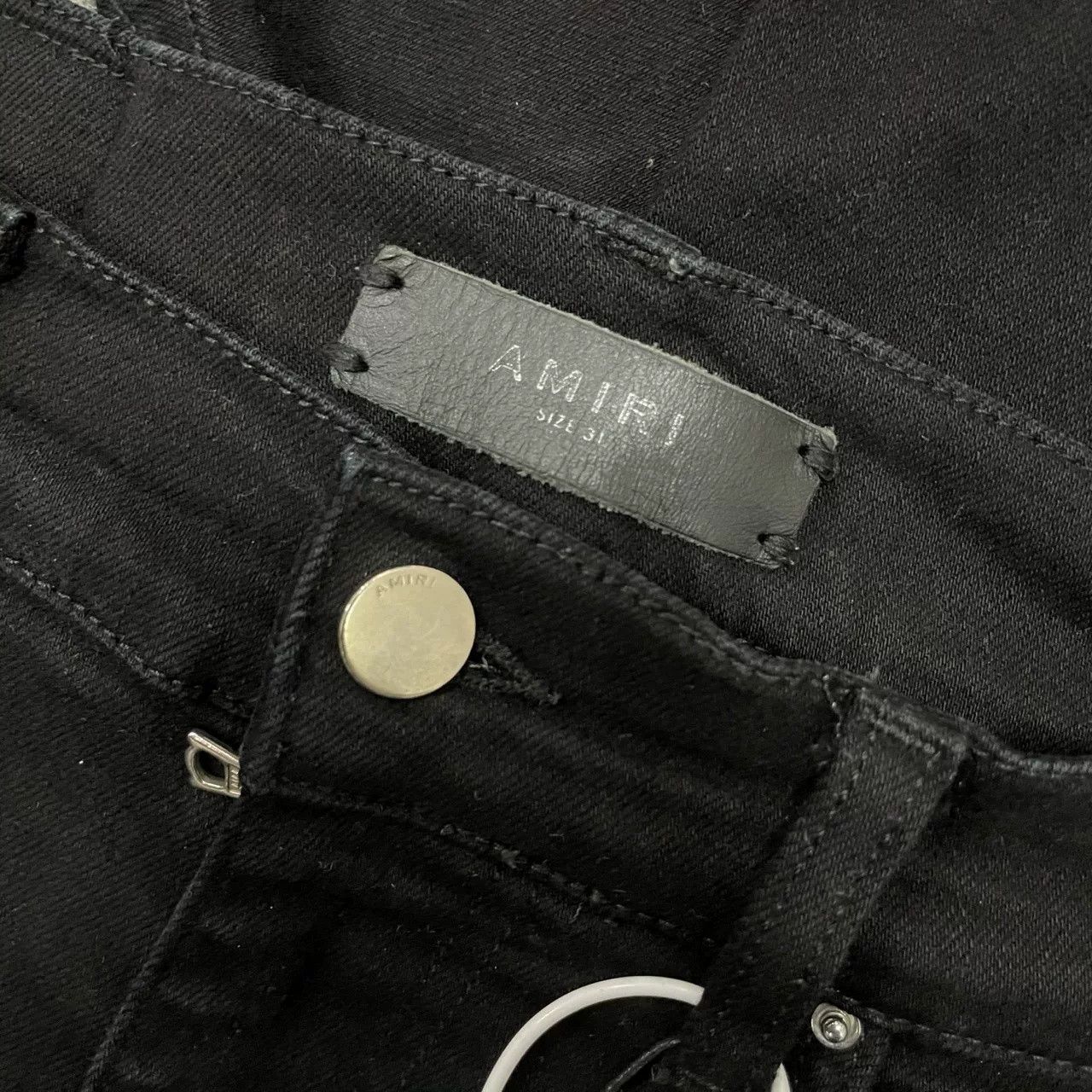 Amiri AMIRI Black Distressed Denim Pants Size US 31 - 3 Thumbnail
