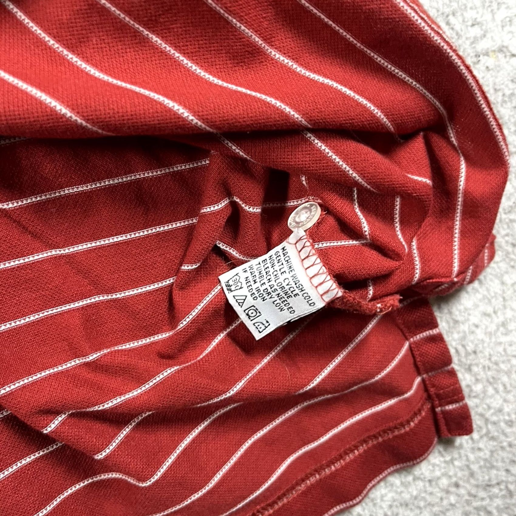 Vintage Bobby Jones Polo Mens XL Red Striped Pine Valley Golf Club Classic Preppy Golf Size US XL / EU 56 / 4 - 5 Thumbnail