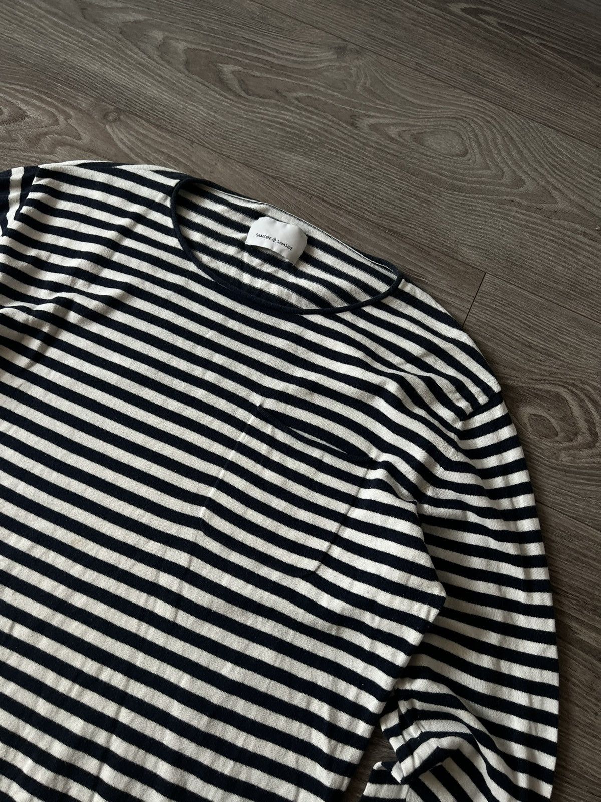 Japanese Brand × Samsoe Samsoe ‼️Archival Samsoe Samsoe Stripes Y2k Opium Long Sleeve Tee‼️ Size US XL / EU 56 / 4 - 13 Thumbnail