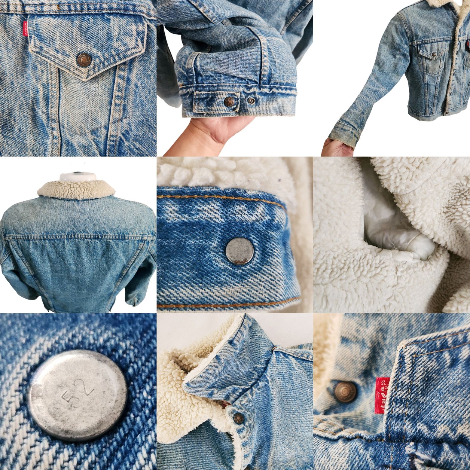 Levi's × Vintage LEVI'S TRUE VINTAGE SHERPA TRUCKER DENIM JACKET 1970S SZ 40 Size US M / EU 48-50 / 2 - 13 Thumbnail