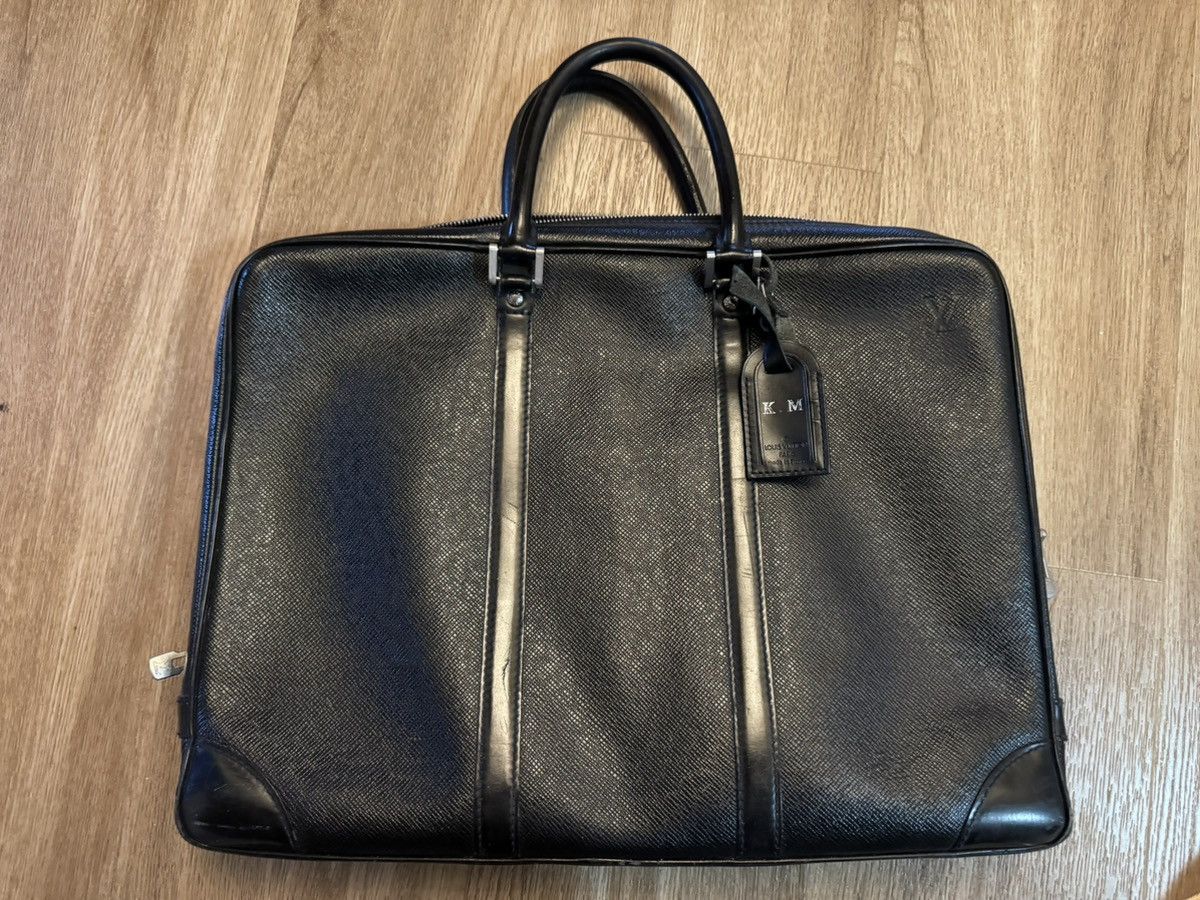 Louis Vuitton Louis Vuitton Leather Suitcase Black Size ONE SIZE - 1 Thumbnail