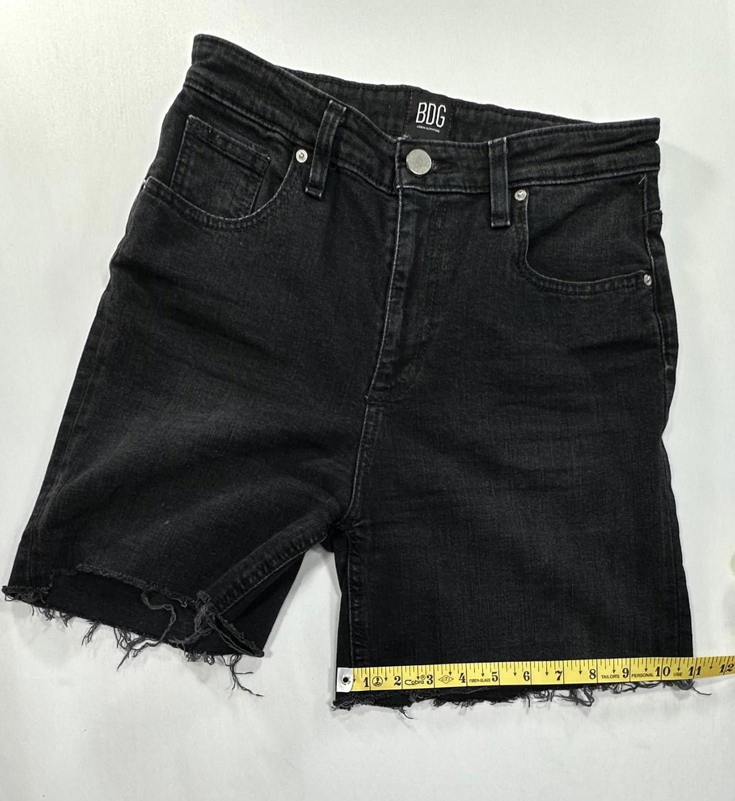 Bdg Urban Outfitters BDG Cutoff Denim Jean Shorts Black Women 29 Size 29" - 7 Thumbnail