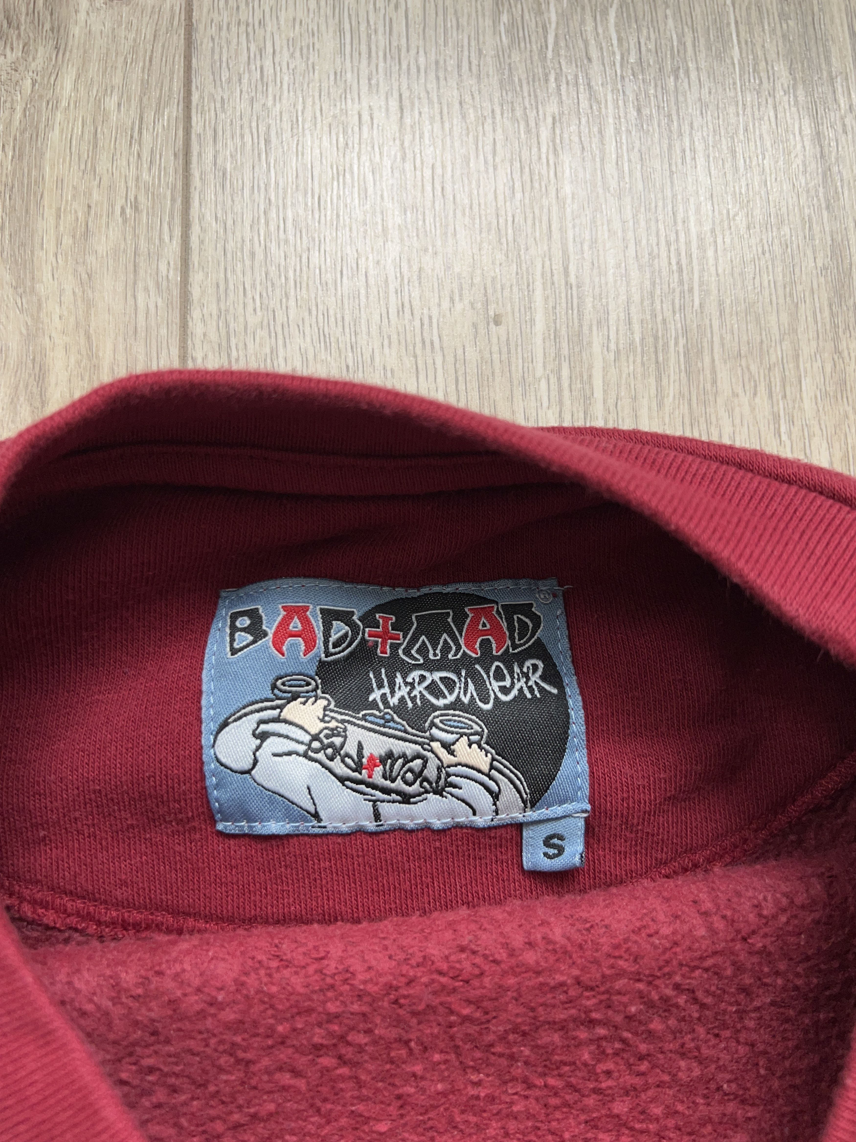 Vintage Mens BAD+MAD Hardwear Skate Y2K Sweatshirt Pullover Size S-M Size US S / EU 44-46 / 1 - 3 Thumbnail