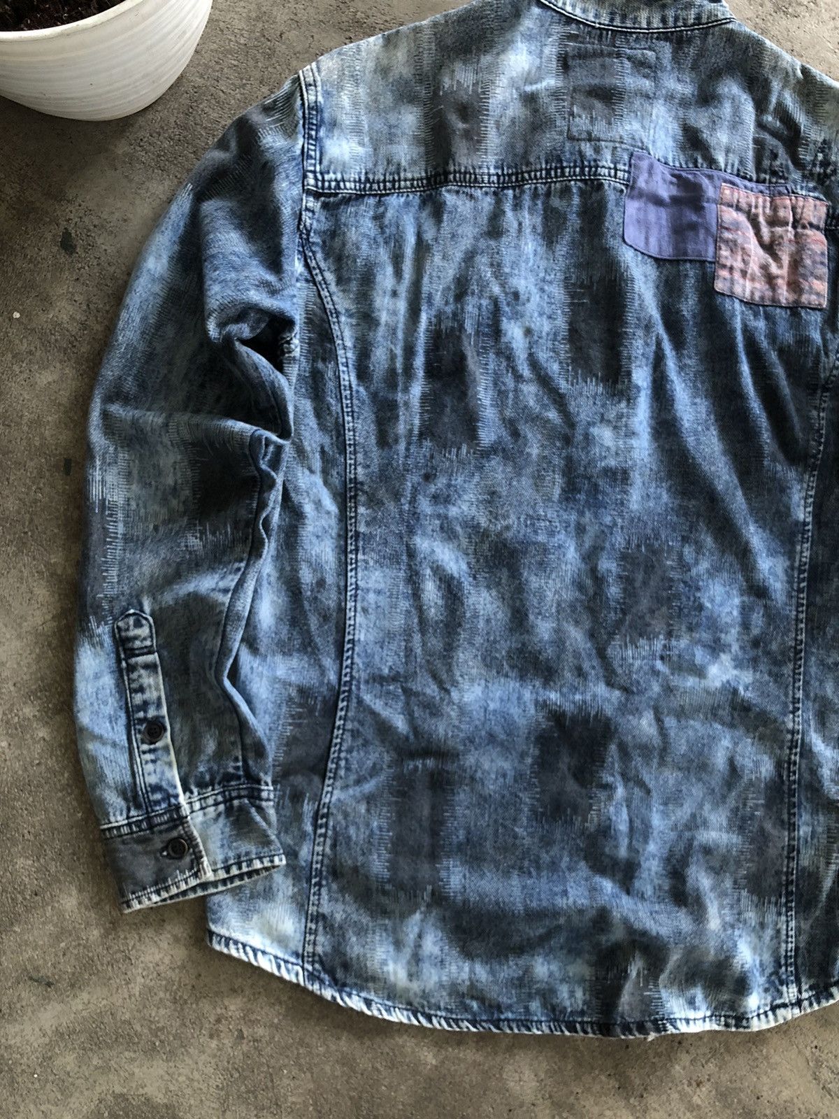 If Six Was Nine × Japanese Brand × Le Grande Bleu (L.G.B.) JAPANESE BUCKAROO BUTTONSHIRT PATCHWORK KAPITALSTYLE Size US L / EU 52-54 / 3 - 11 Thumbnail