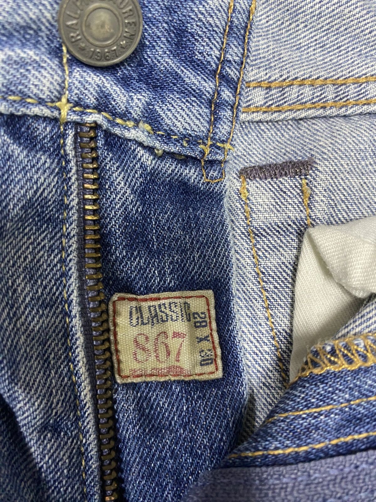 Polo Ralph Lauren Size 30x29 Vintage Polo Ralph Lauren Distressed Jeans Faded Size US 29 - 6 Thumbnail