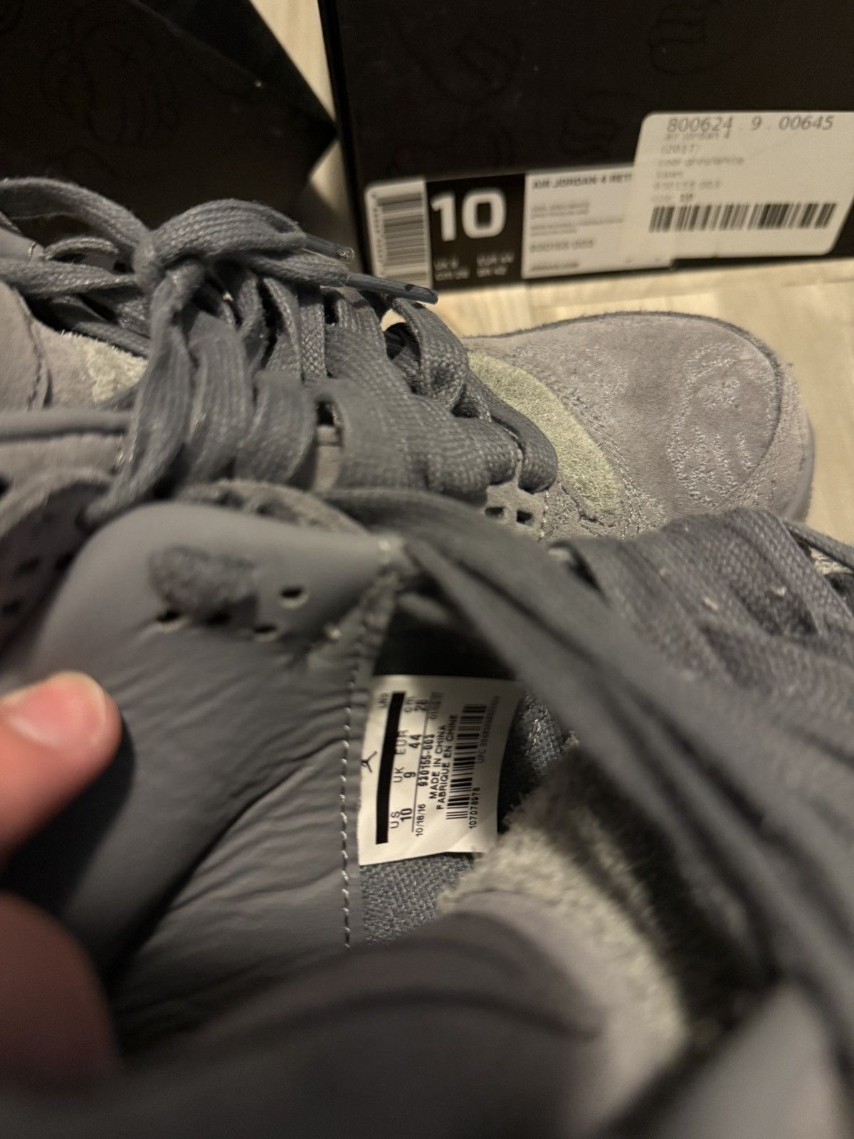 Jordan Brand × Kaws KAWS Jordan 4 Retro Cool Grey Size US 10 / EU 43 - 14 Thumbnail