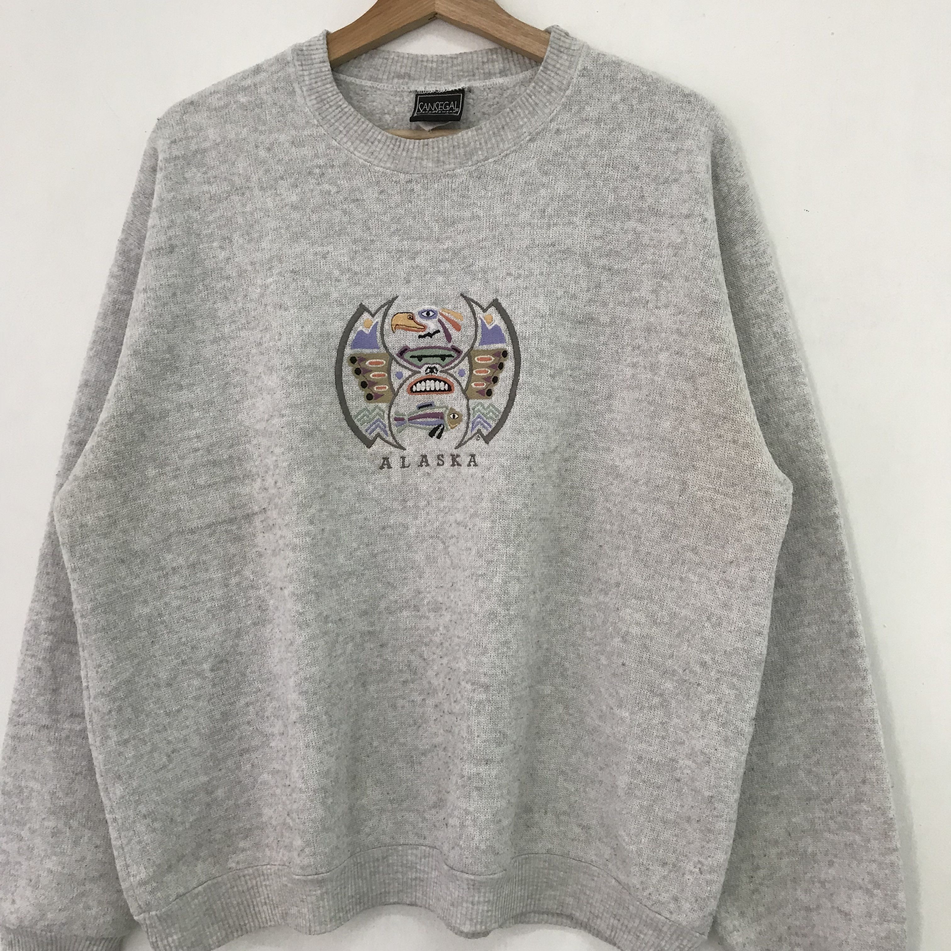 Vintage Vintage 90s Alaska Sweatshirt Alaska Sweater - 218 Size US L / EU 52-54 / 3 - 3 Thumbnail