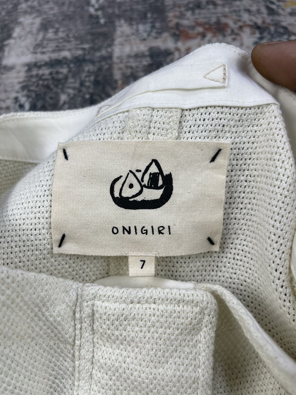 Comme Ca Ism Japanese Onigiri Cream Collarless Knitted Jackets Size ONE SIZE - 11 Thumbnail